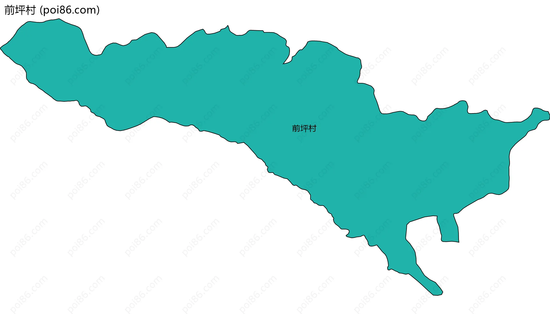 前坪村边界地图