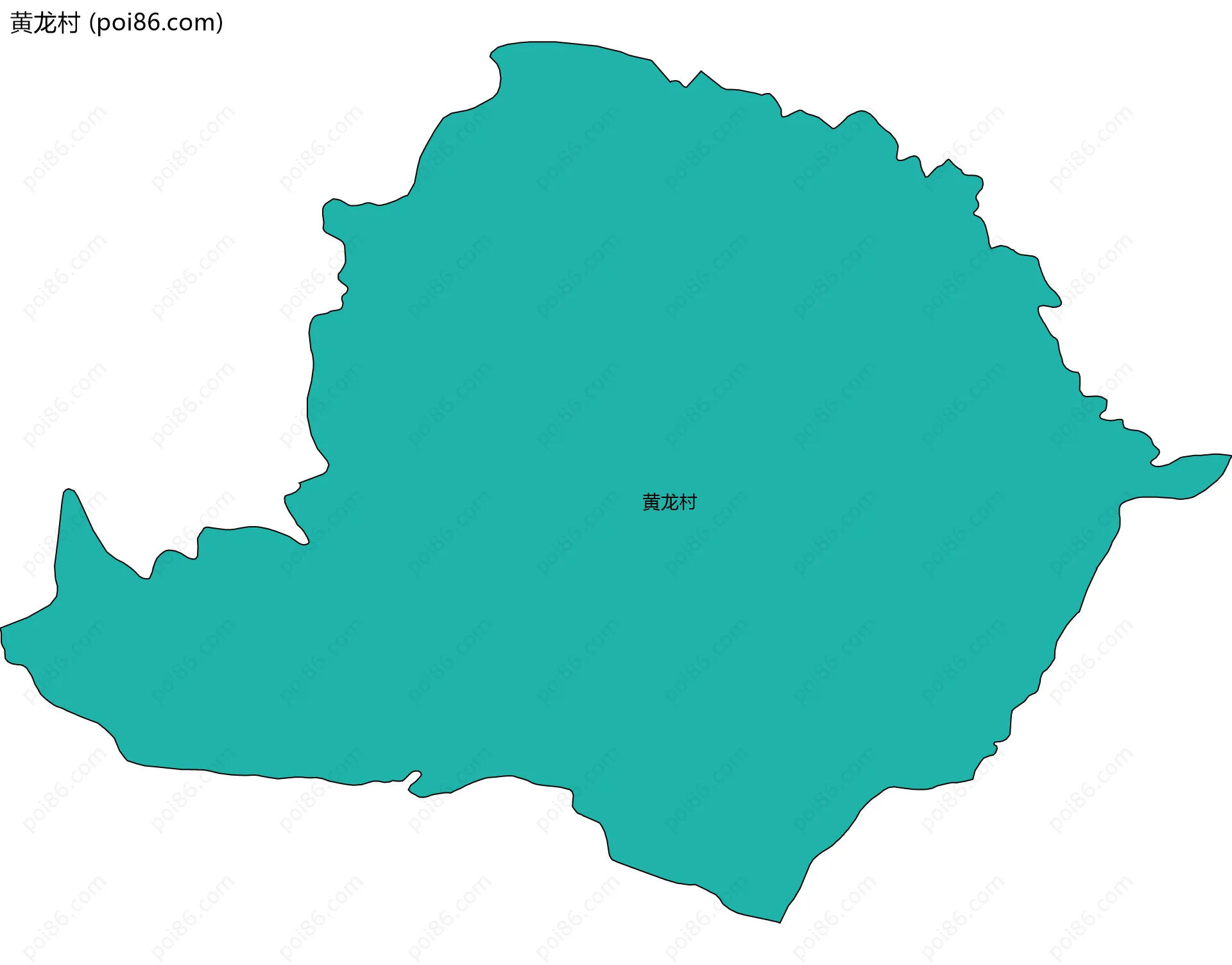 黄龙村边界地图