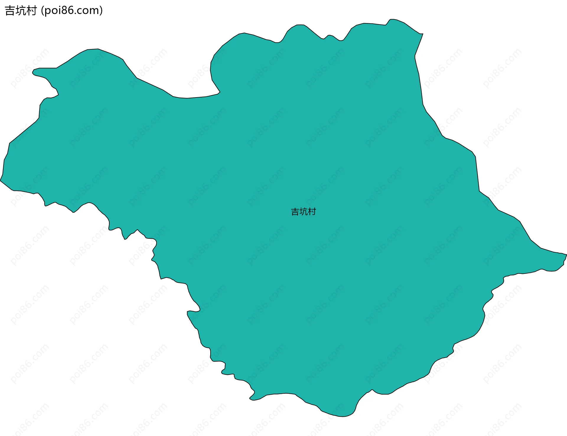 吉坑村边界地图