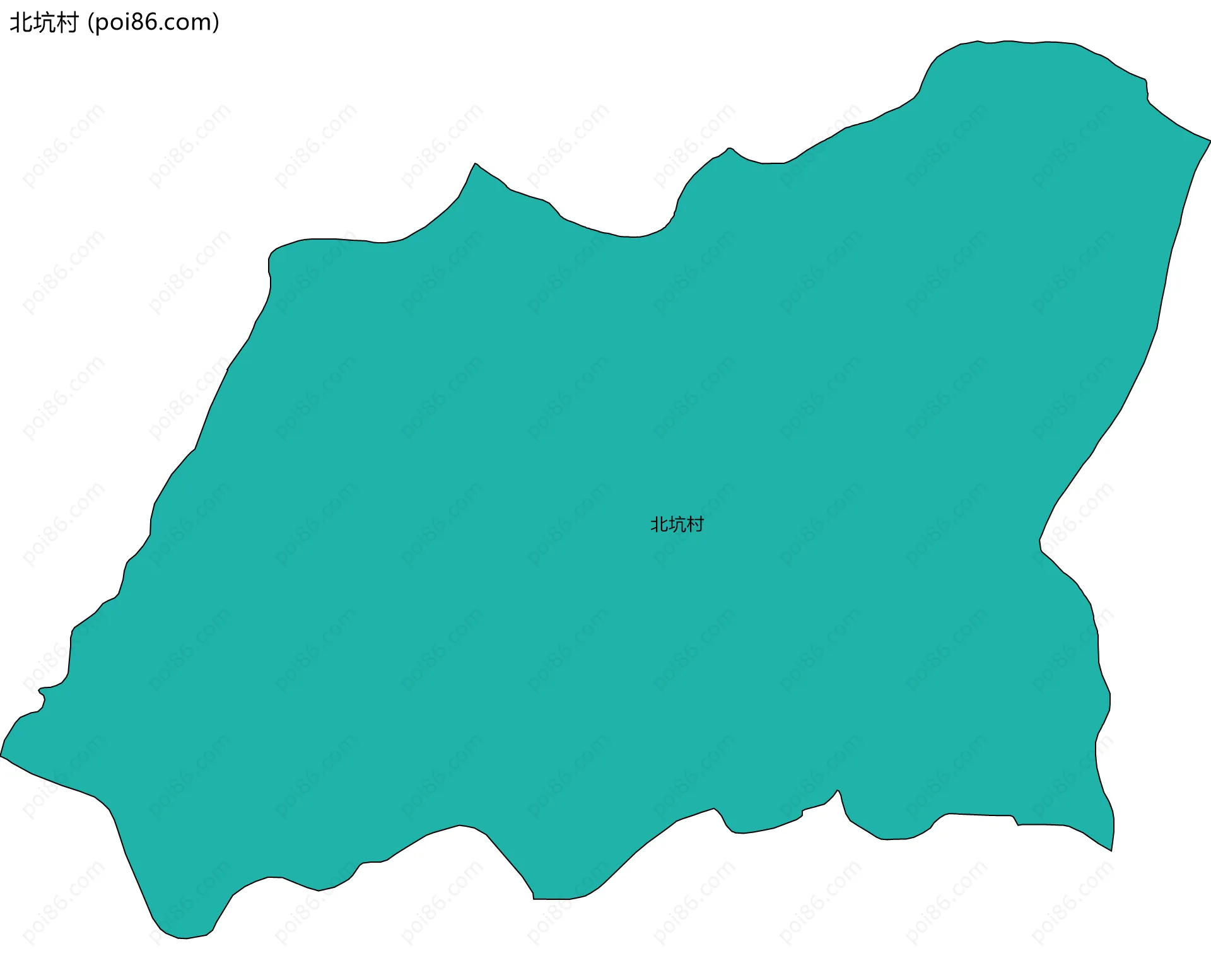 北坑村边界地图