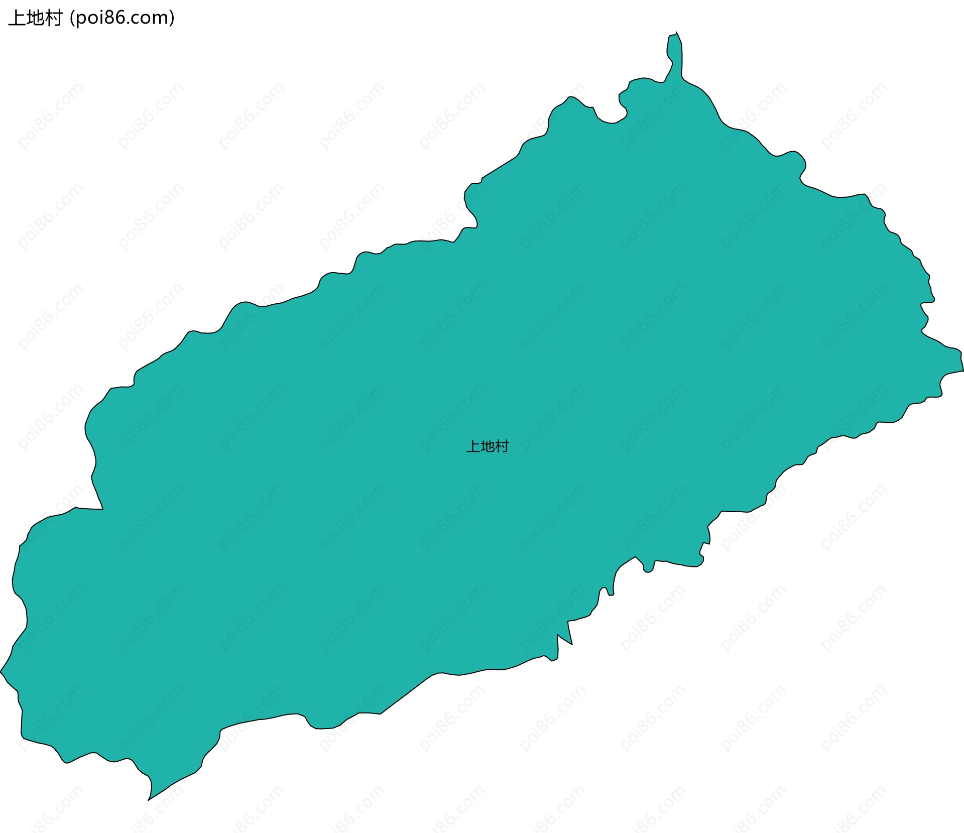 上地村边界地图