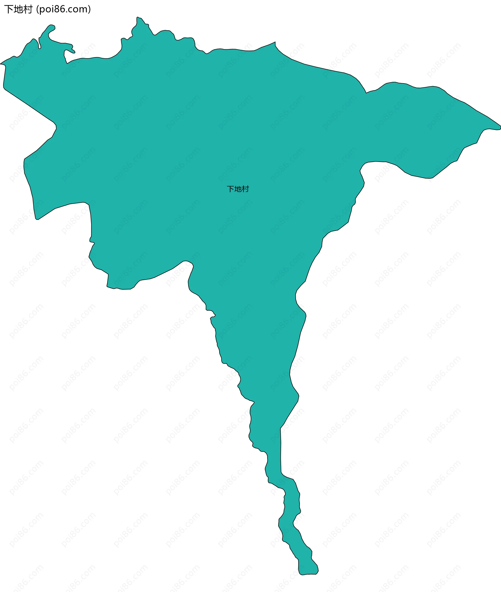 下地村边界地图