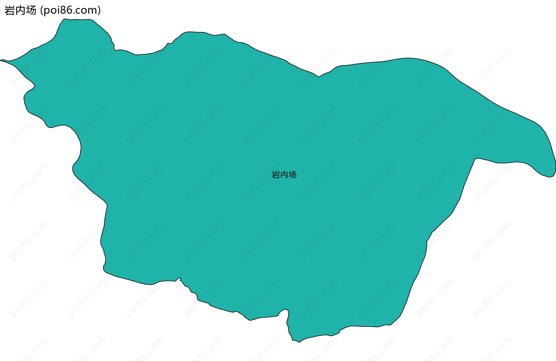 岩内场边界地图