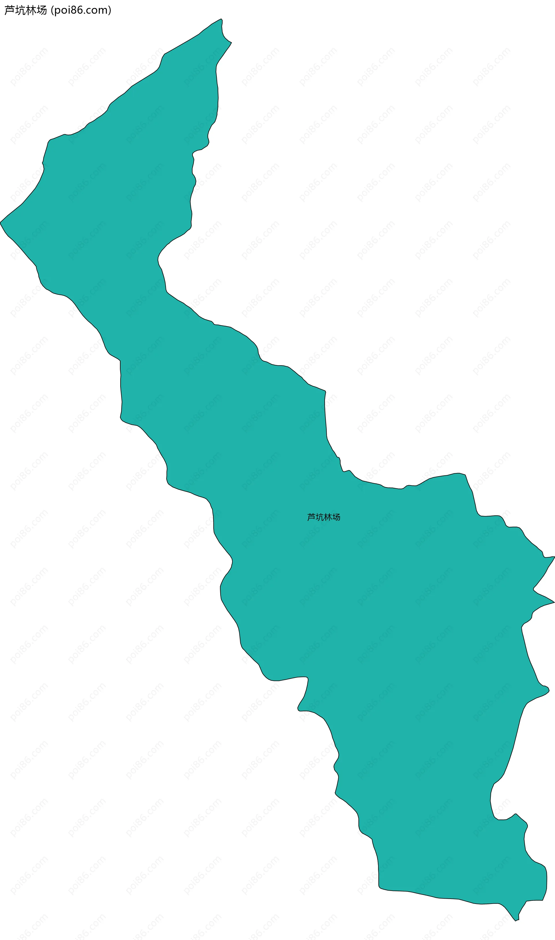 芦坑林场边界地图