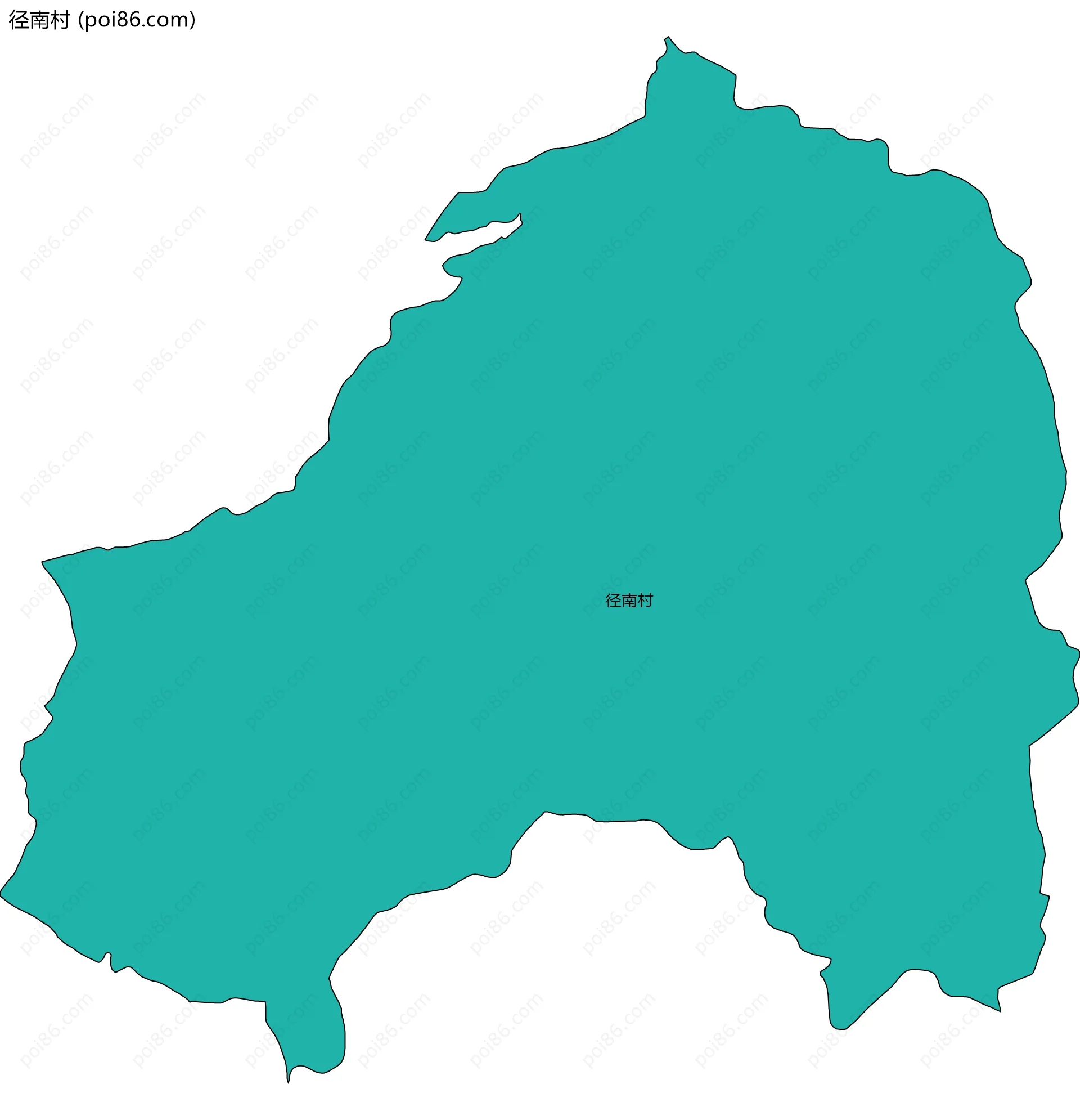 径南村边界地图