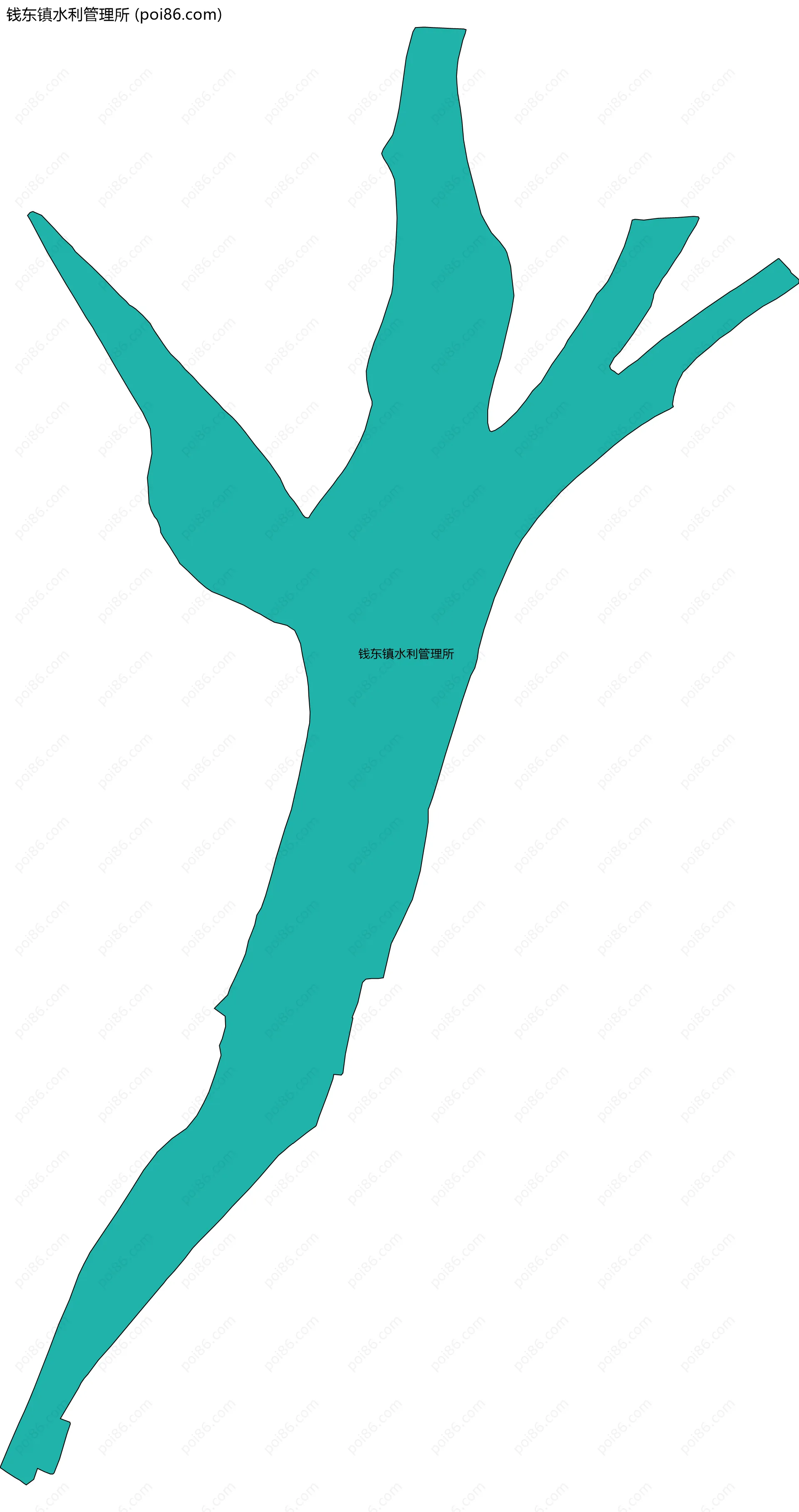 钱东镇水利管理所边界地图