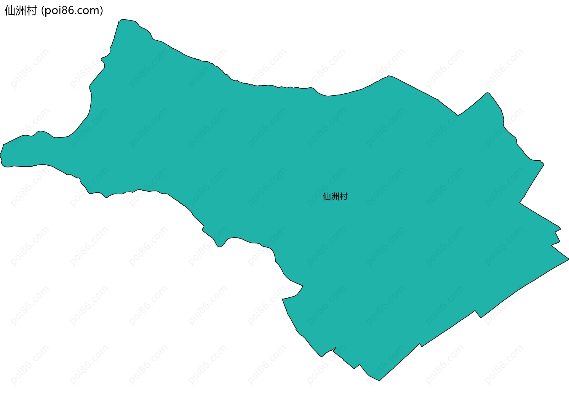 仙洲村边界地图