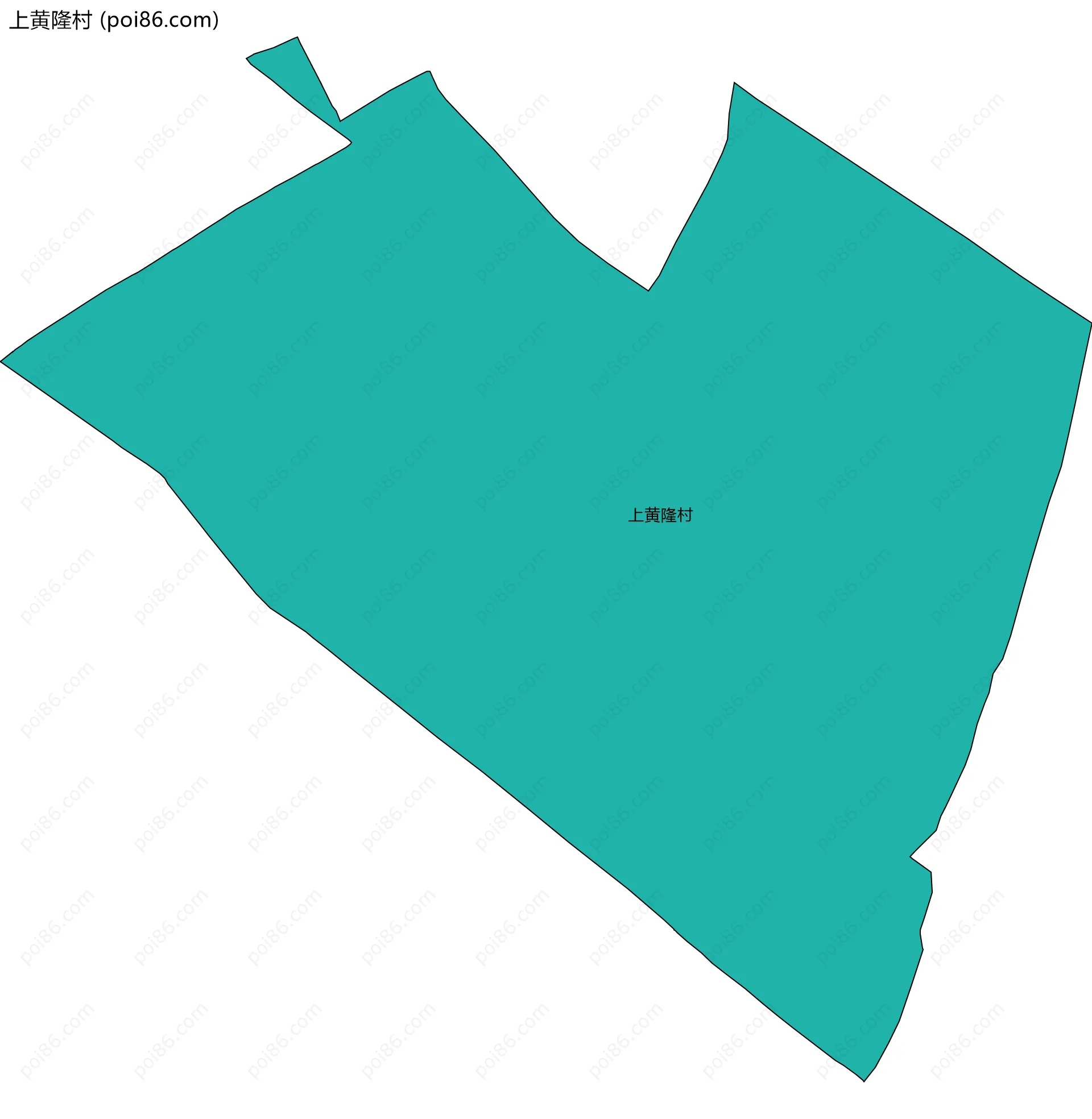 上黄隆村边界地图