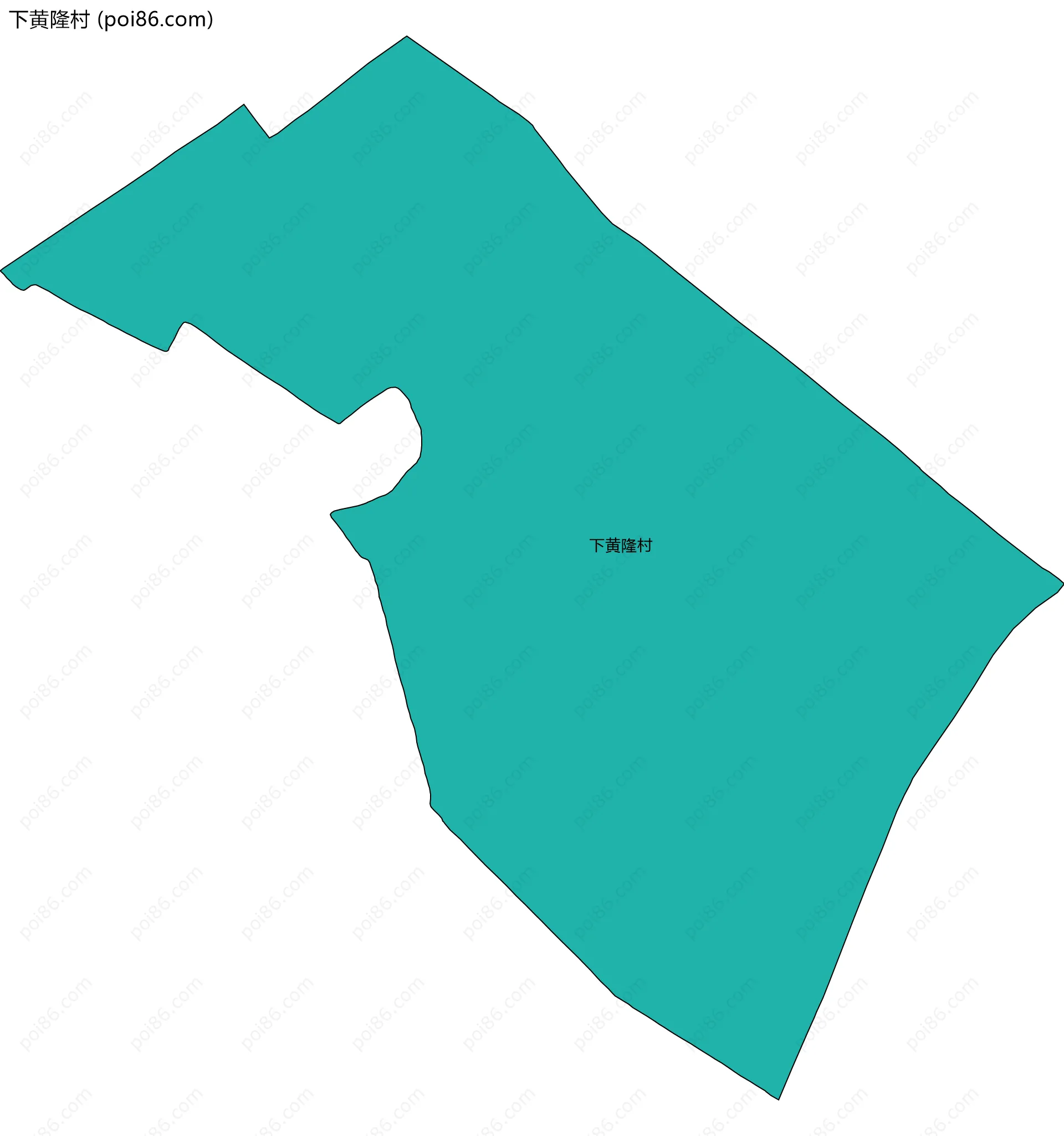 下黄隆村边界地图