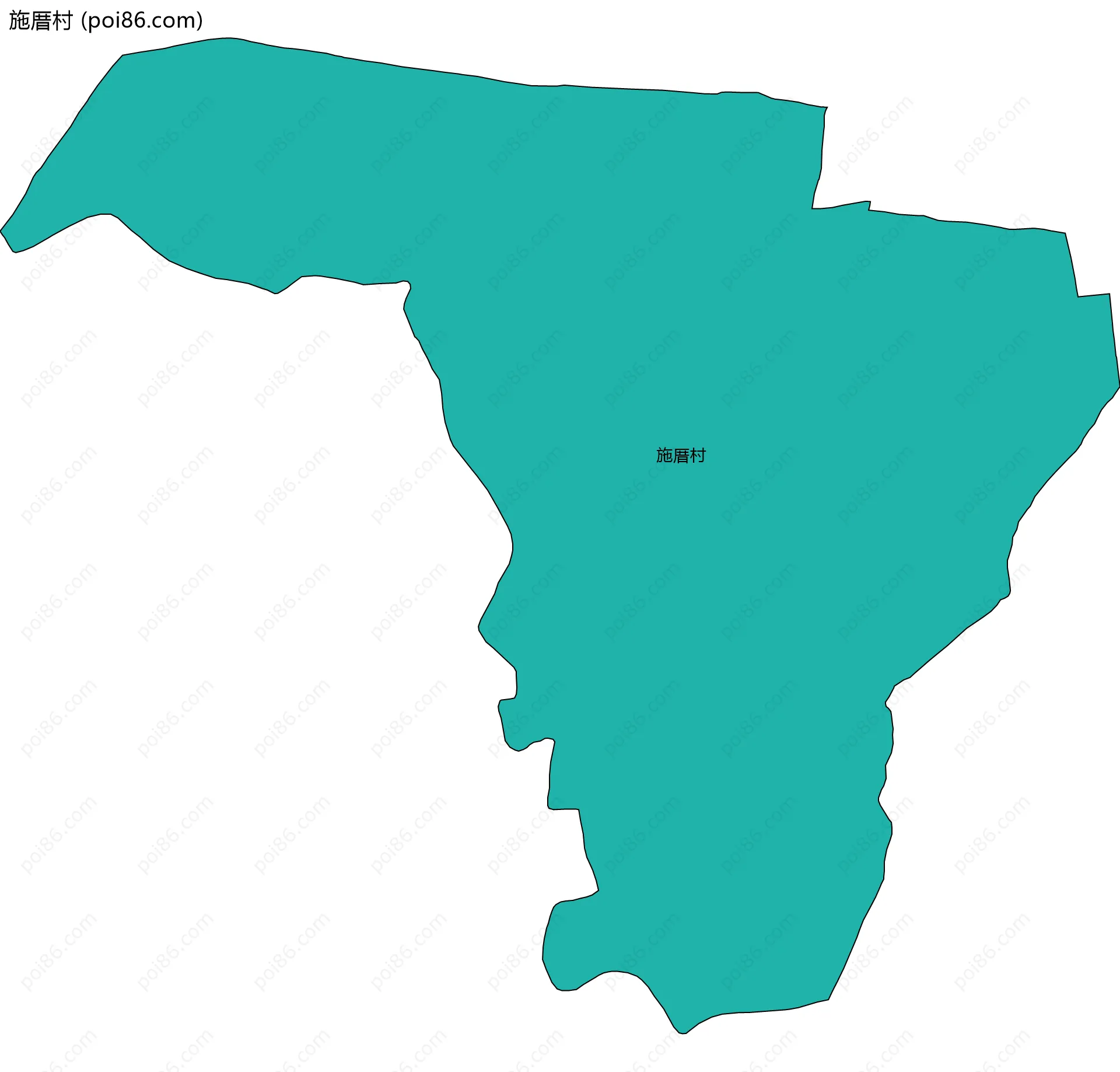 施厝村边界地图