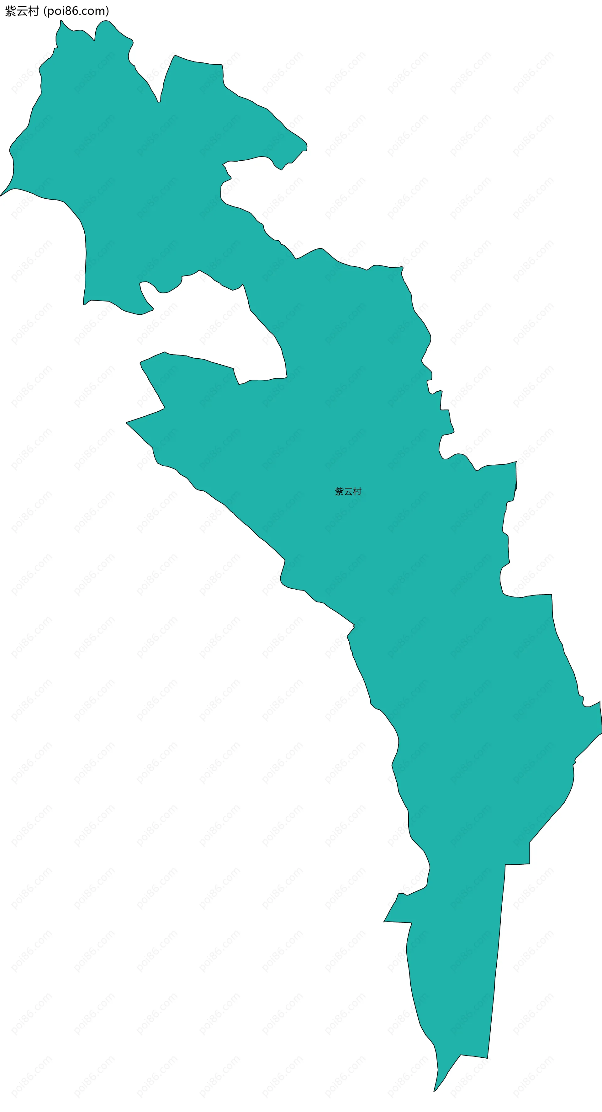 紫云村边界地图