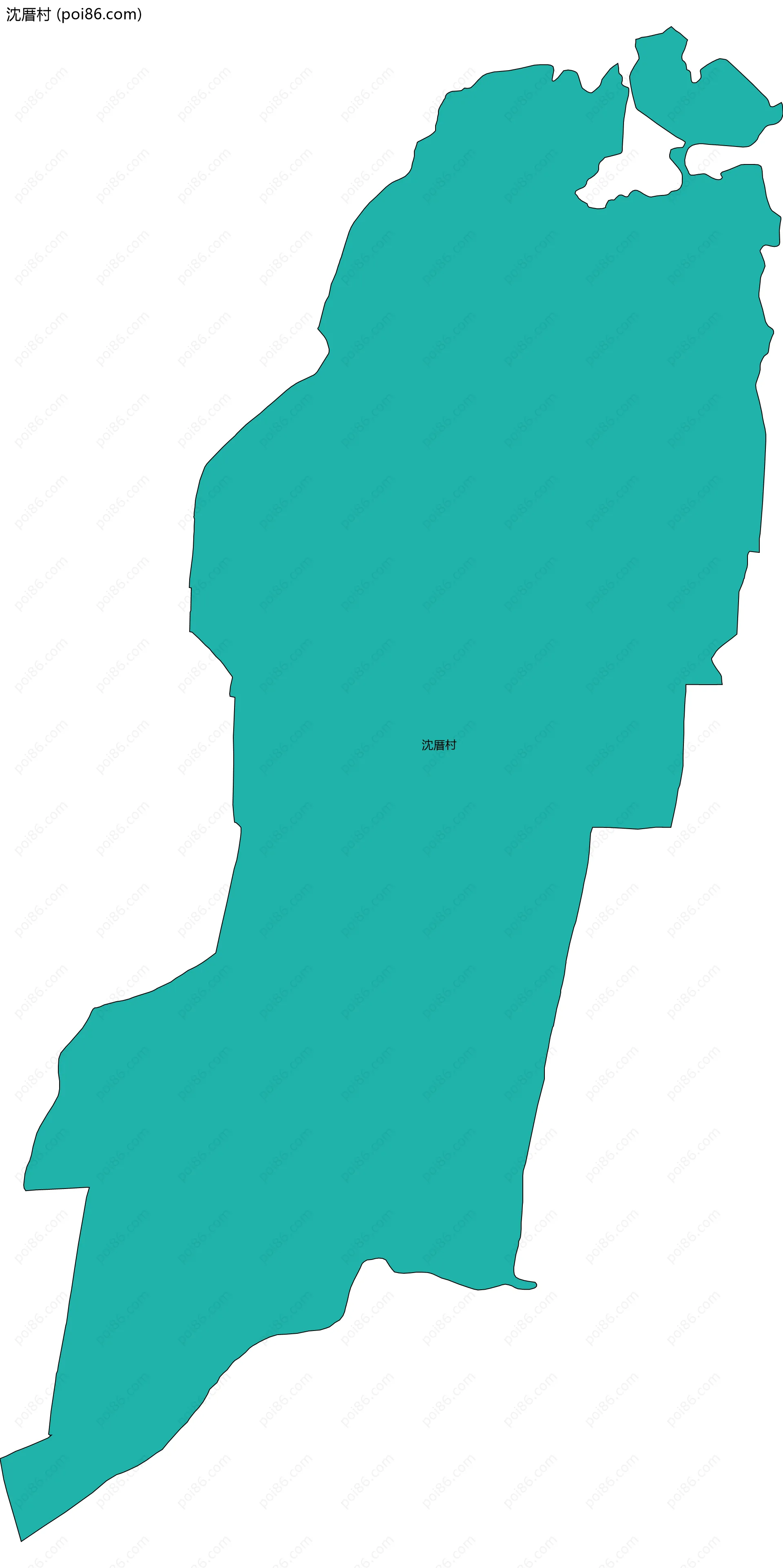 沈厝村边界地图