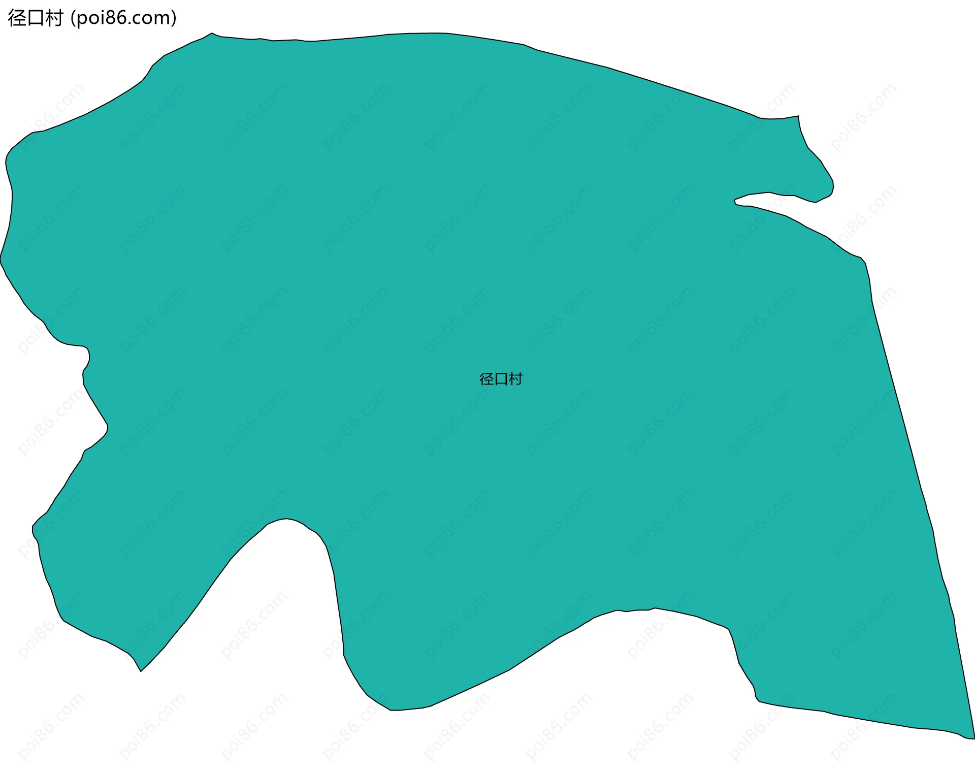 径口村边界地图