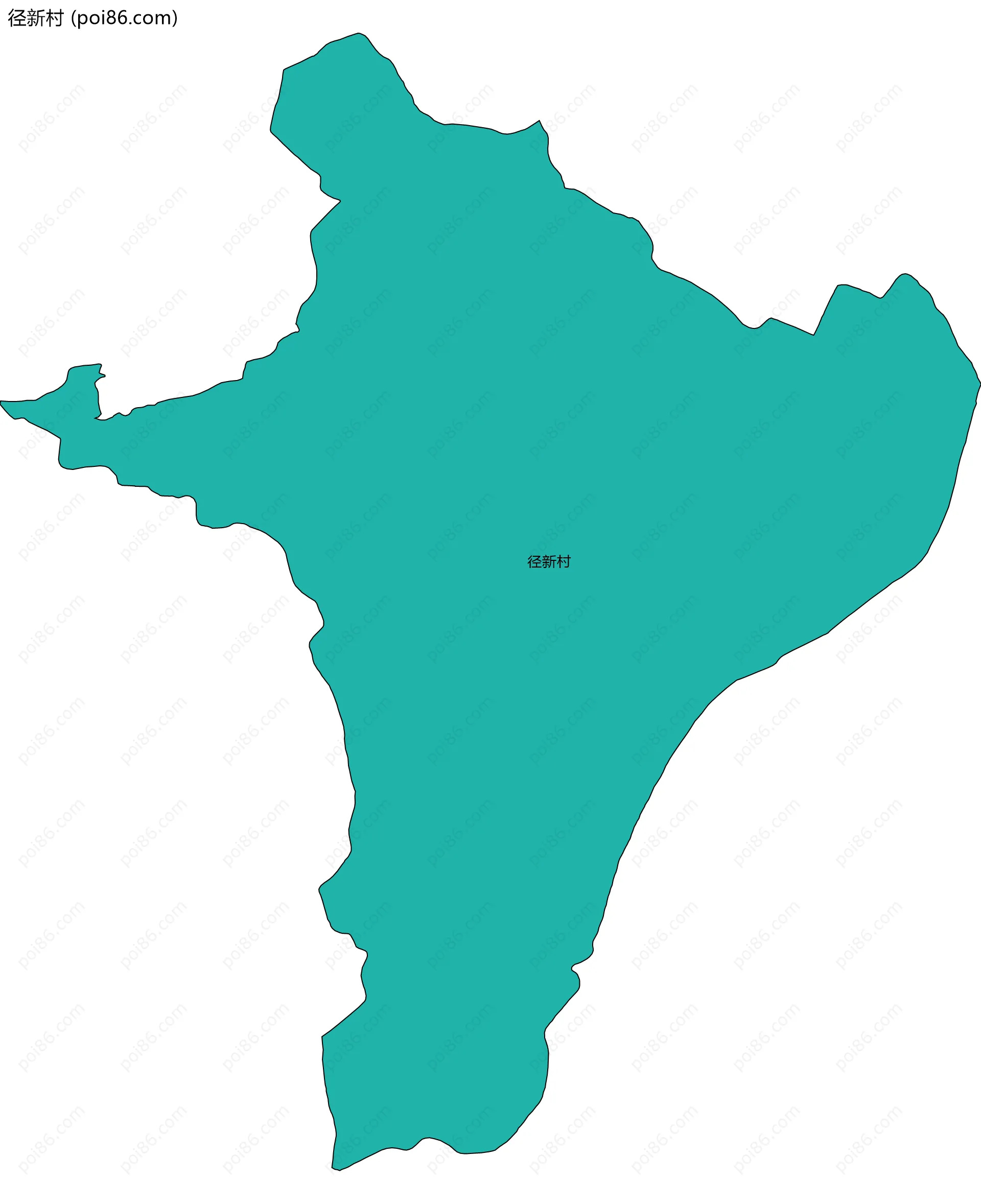 径新村边界地图