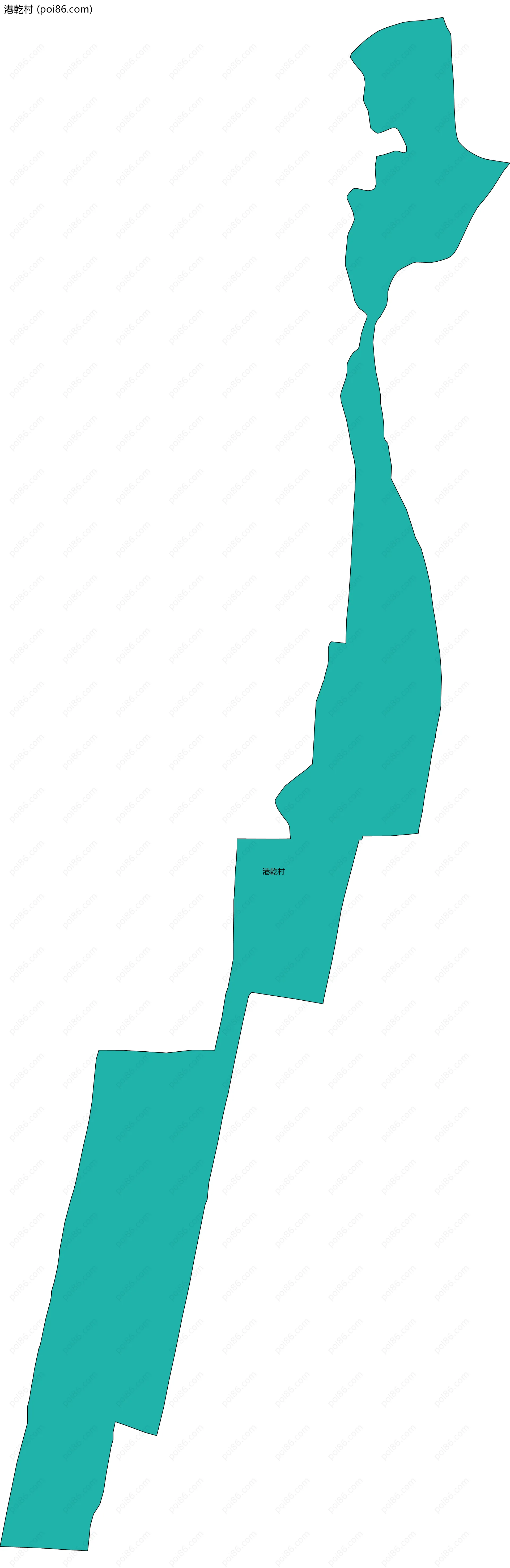 港乾村边界地图