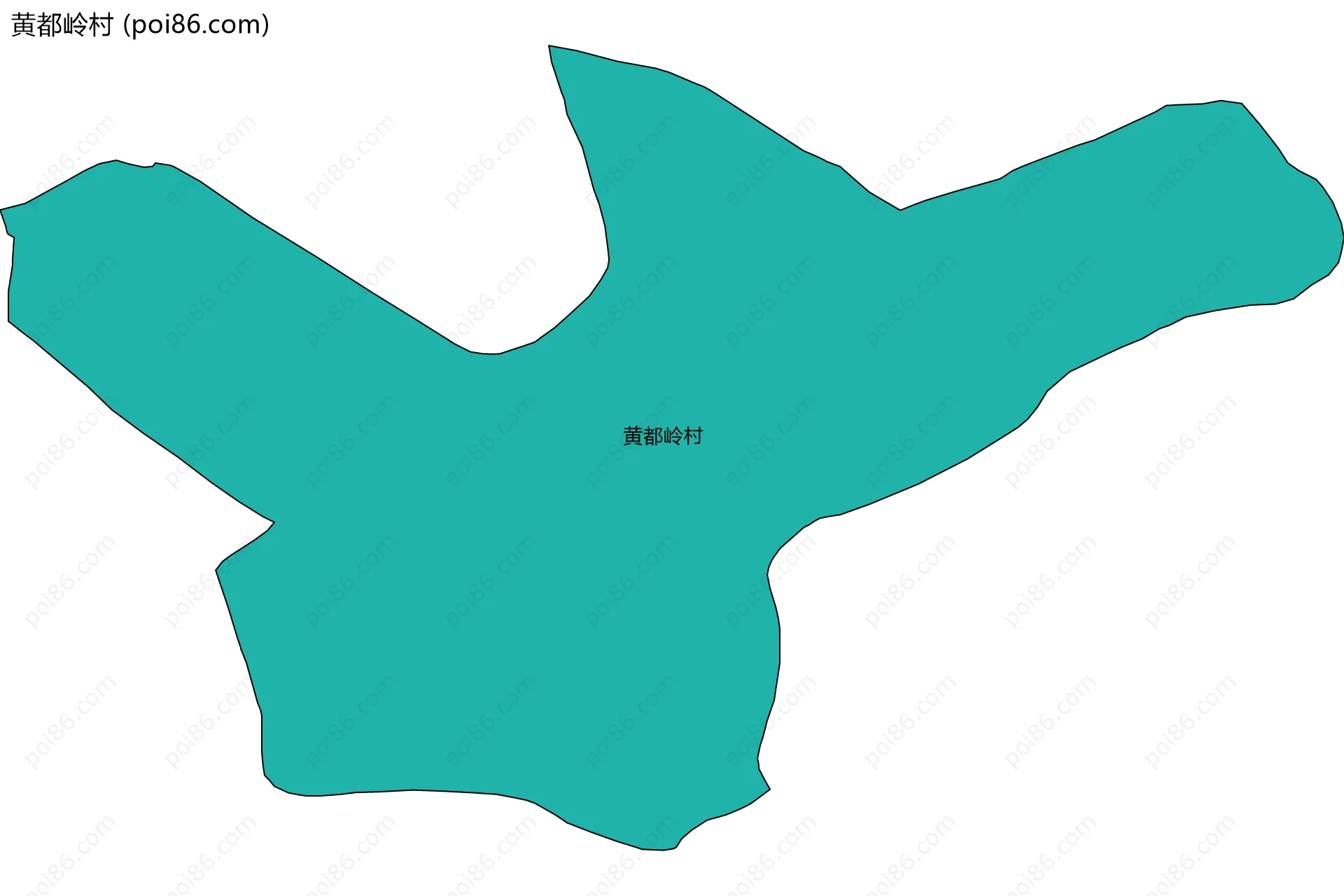 黄都岭村边界地图