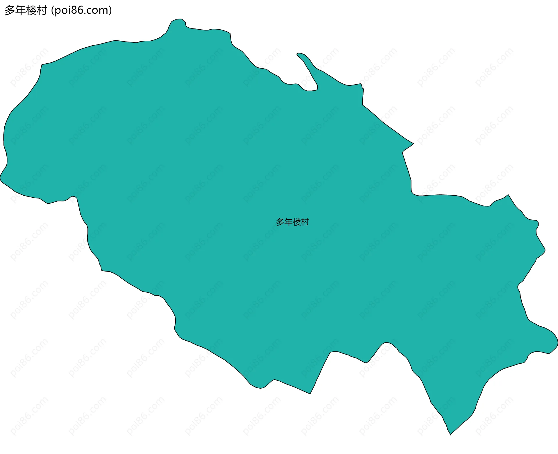 多年楼村边界地图