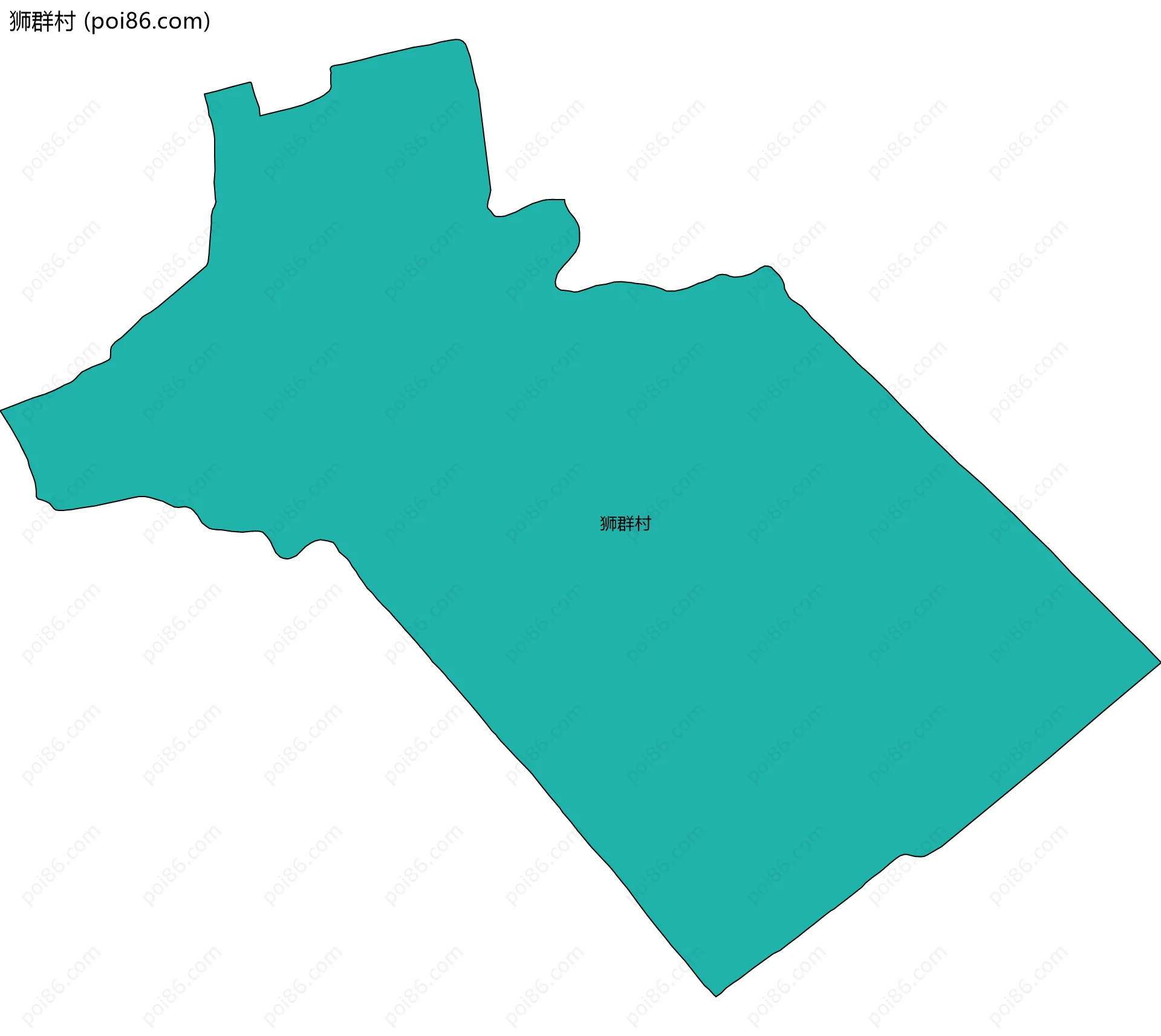 狮群村边界地图