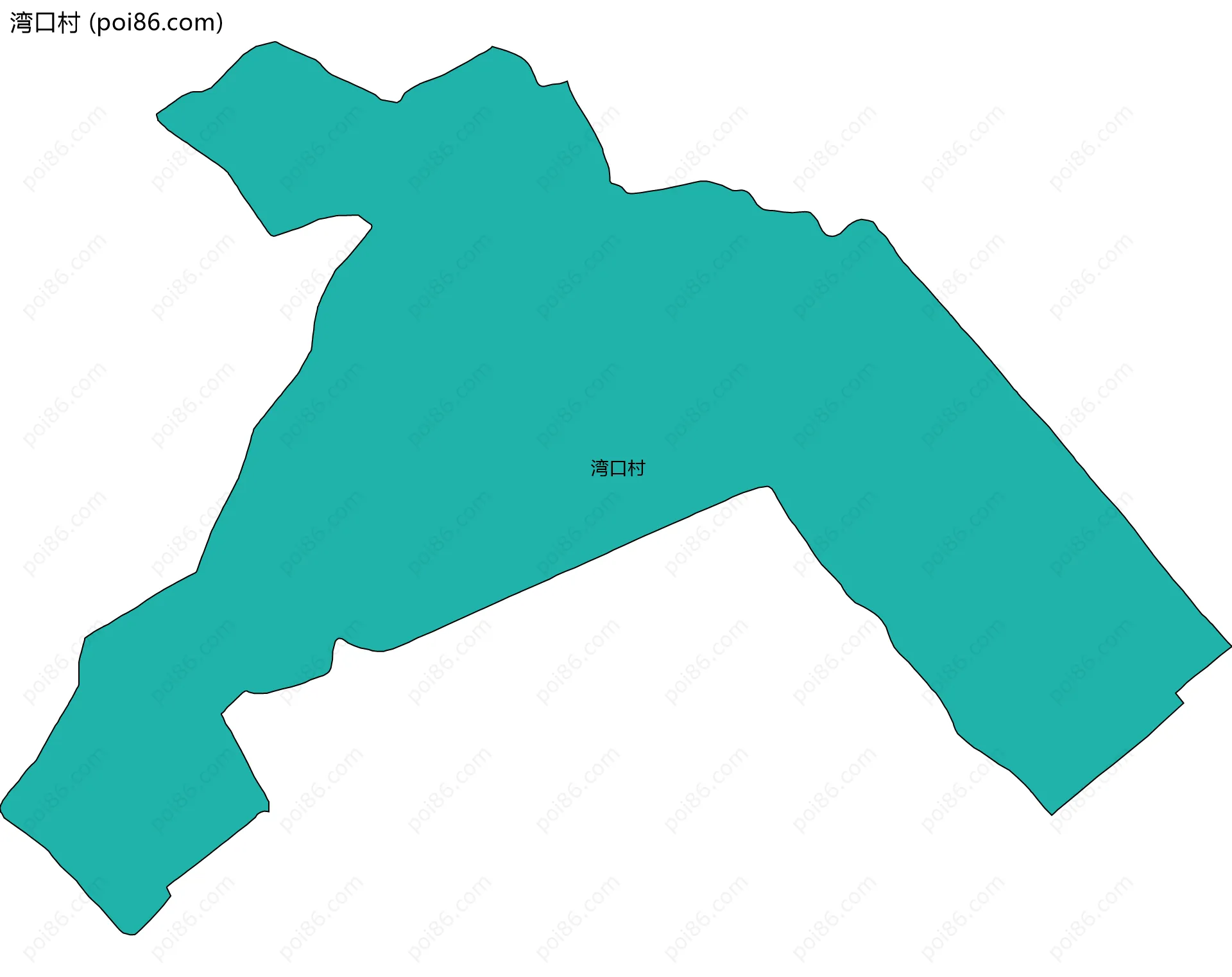 湾口村边界地图