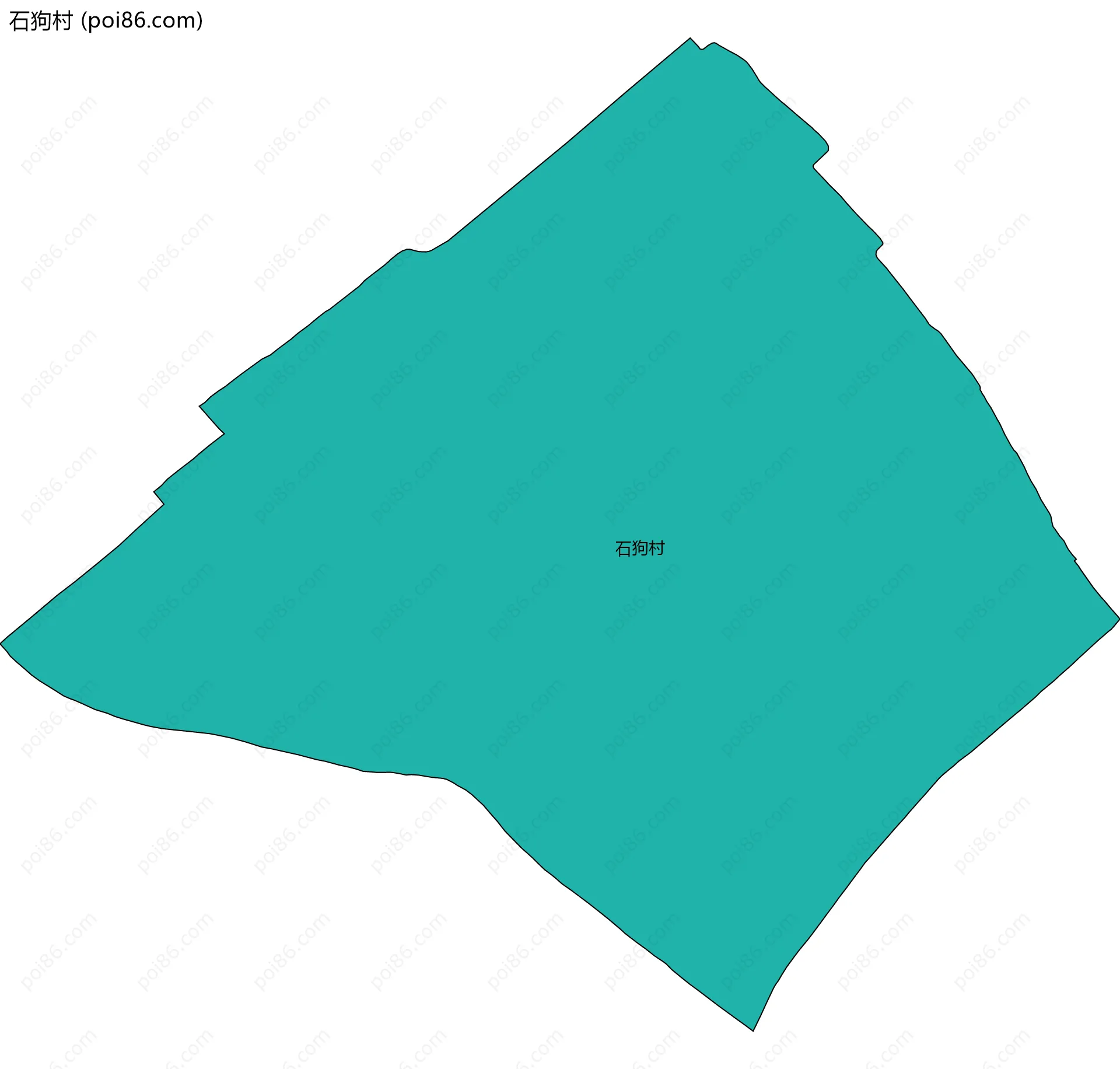 石狗村边界地图