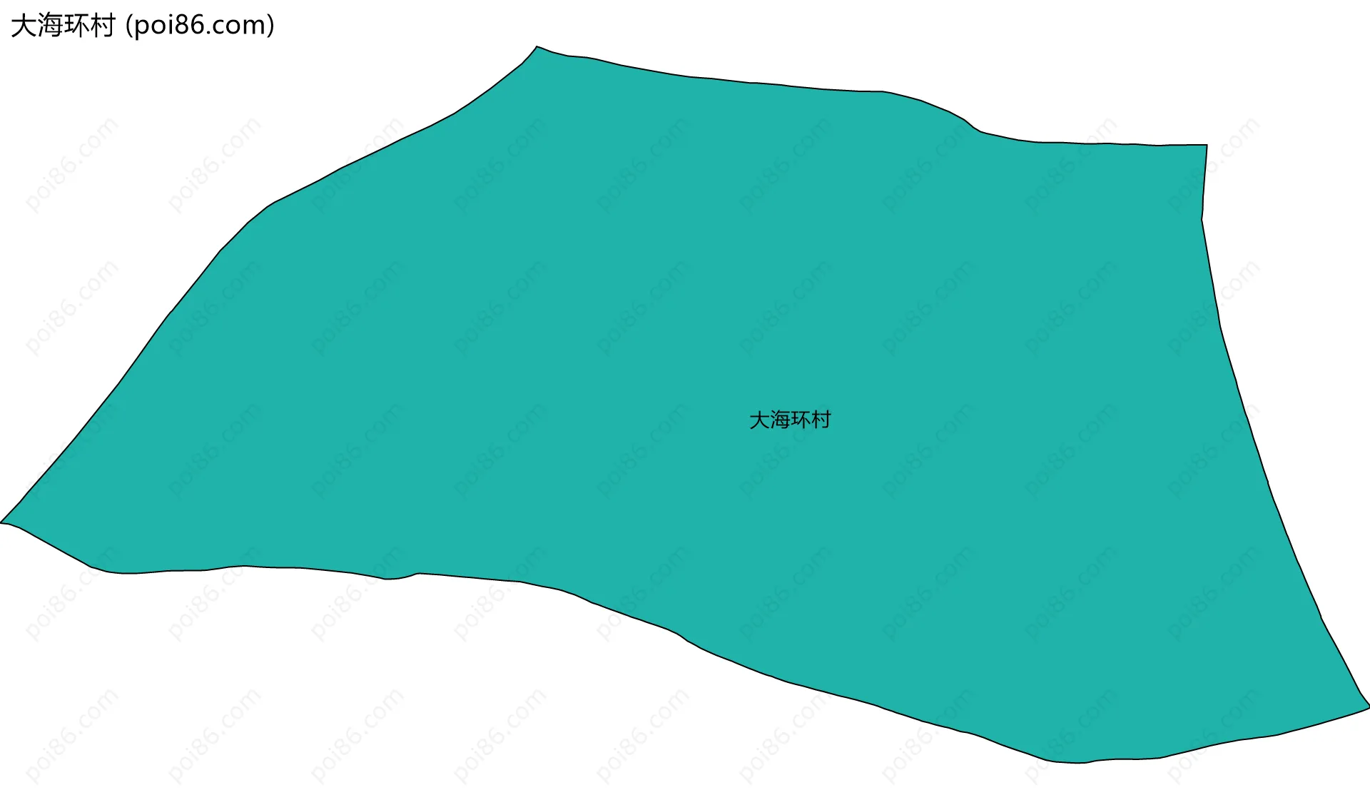 大海环村边界地图