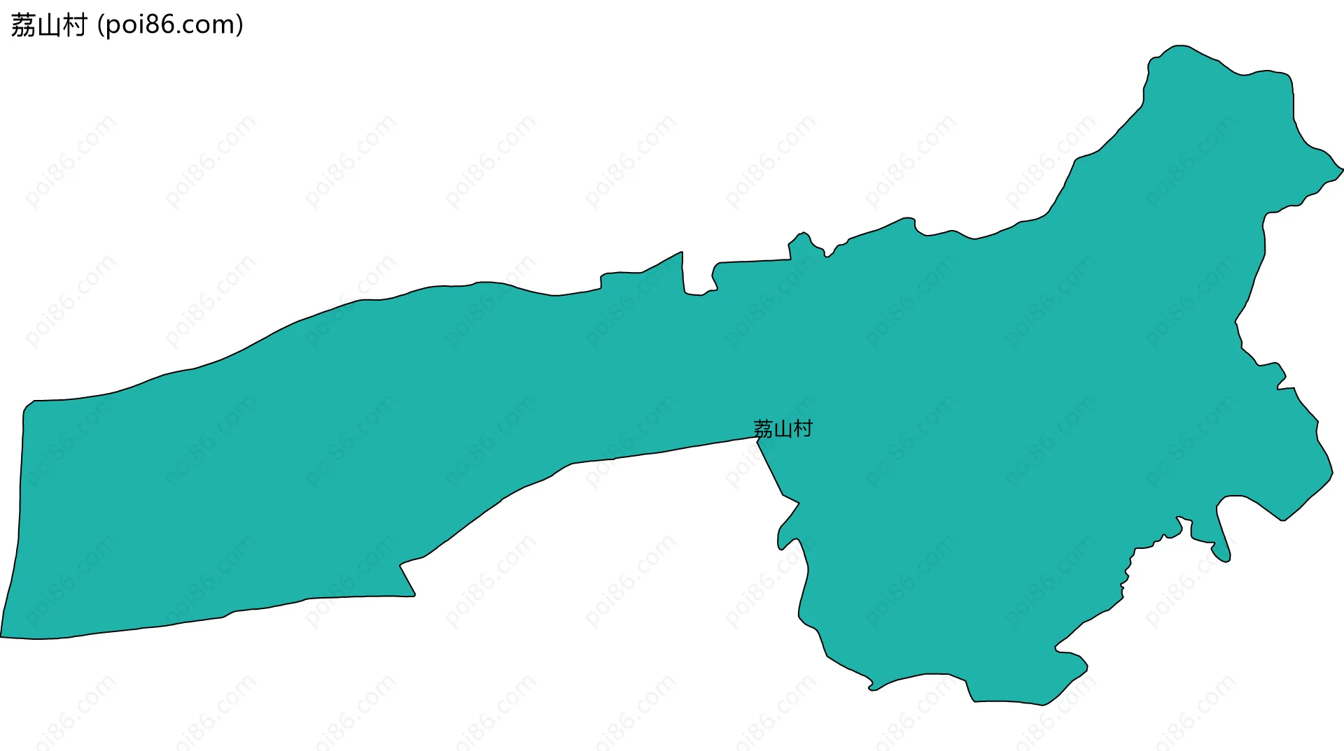 荔山村边界地图