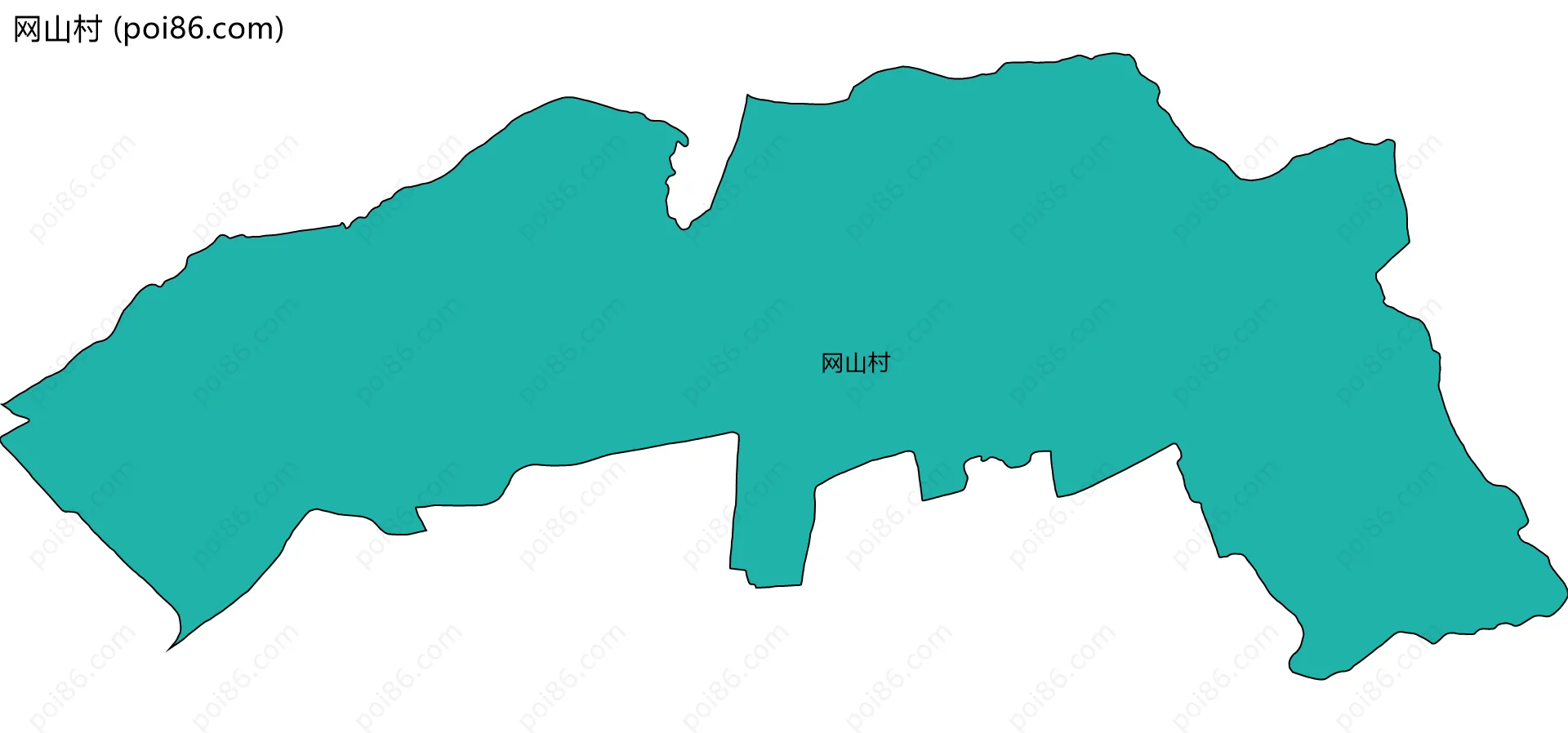 网山村边界地图