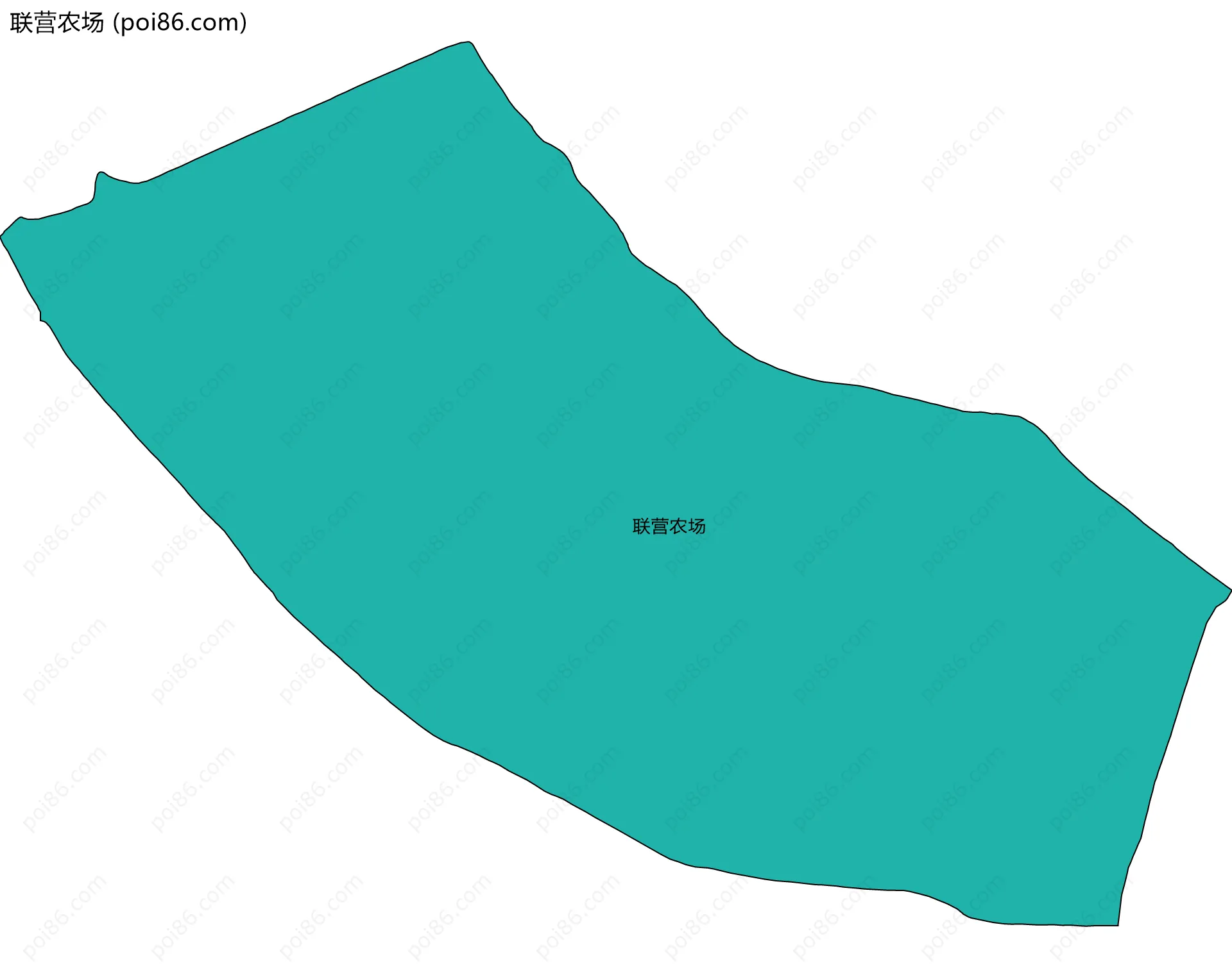 联营农场边界地图