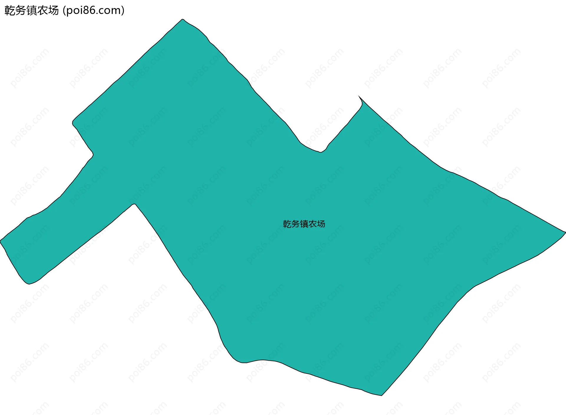乾务镇农场边界地图