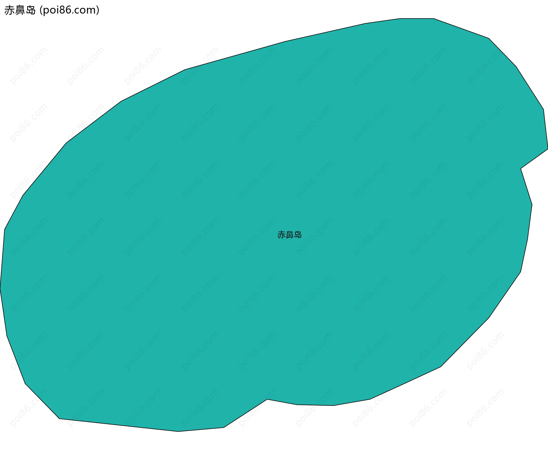 赤鼻岛边界地图