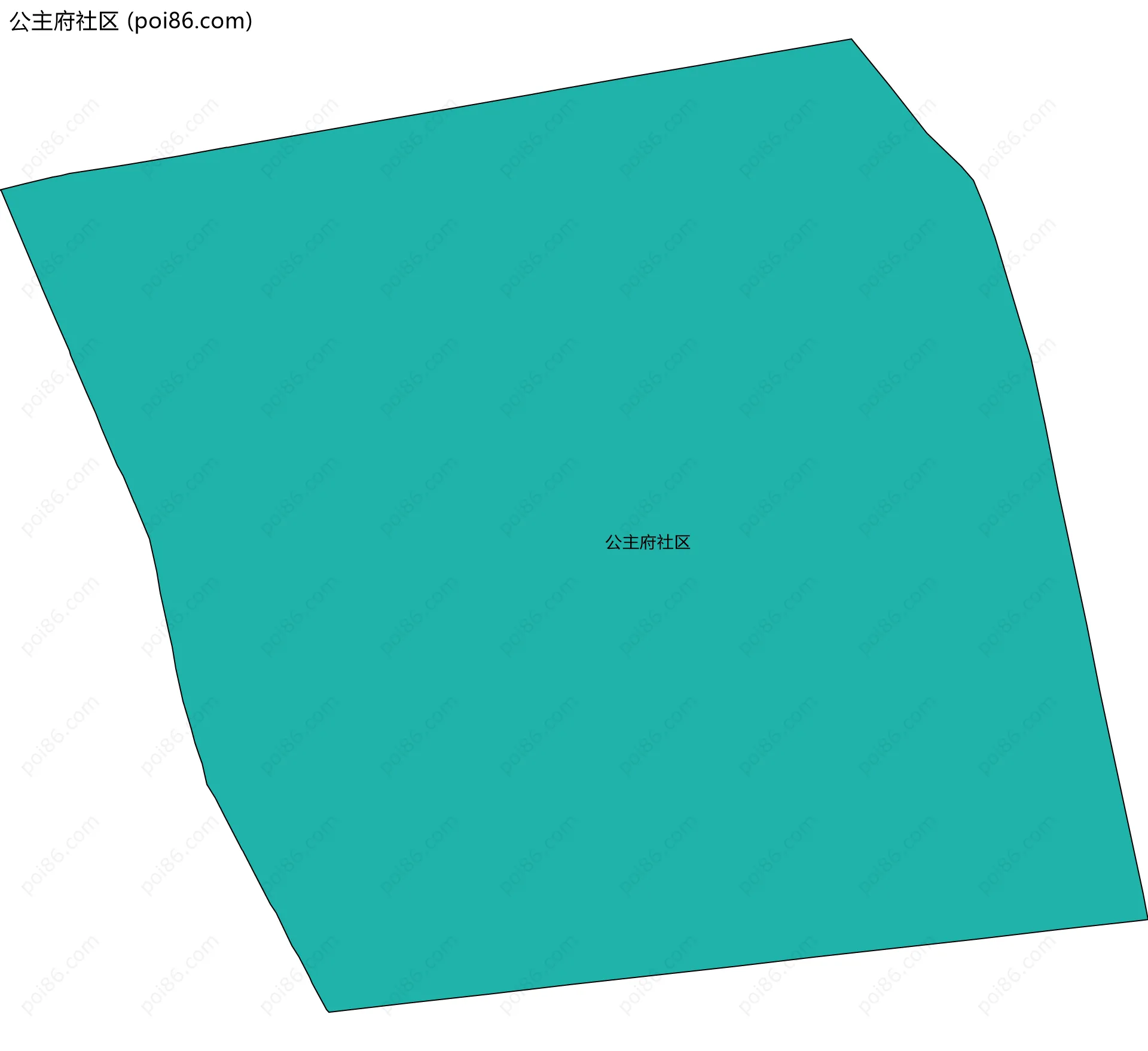 公主府社区边界地图