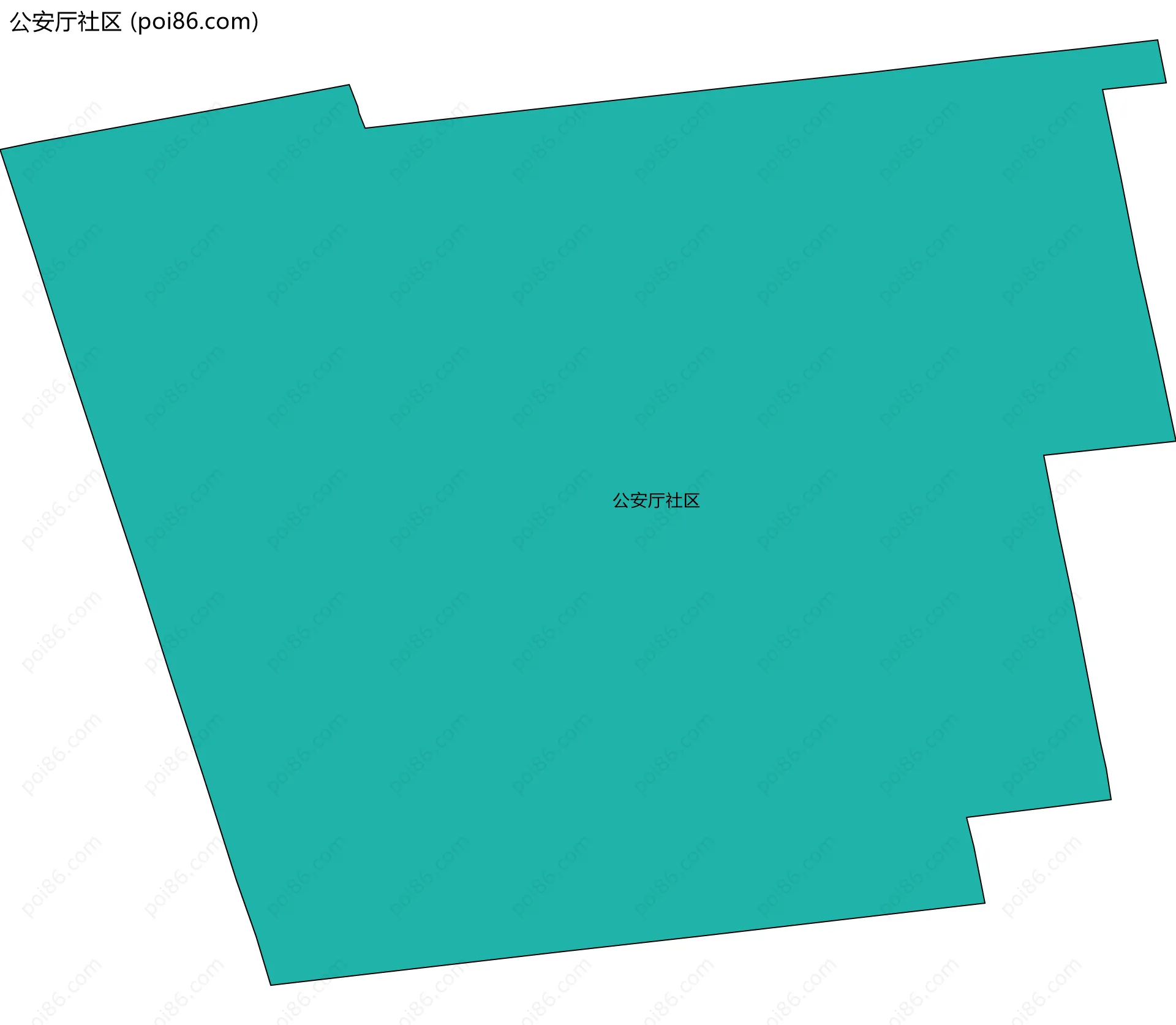 公安厅社区边界地图
