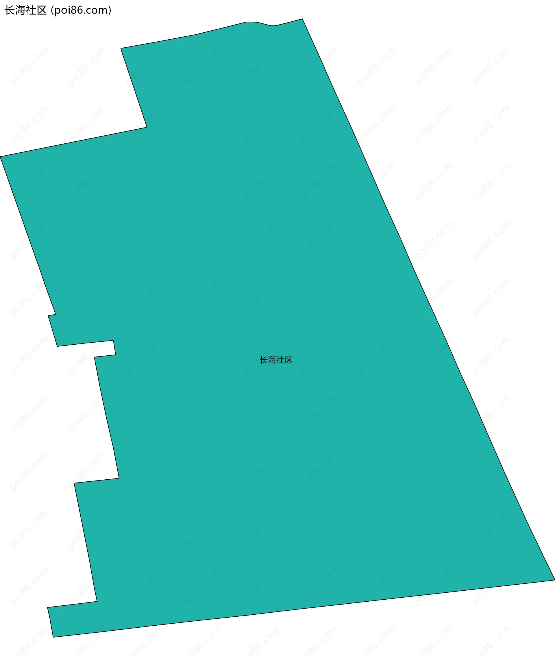 长海社区边界地图