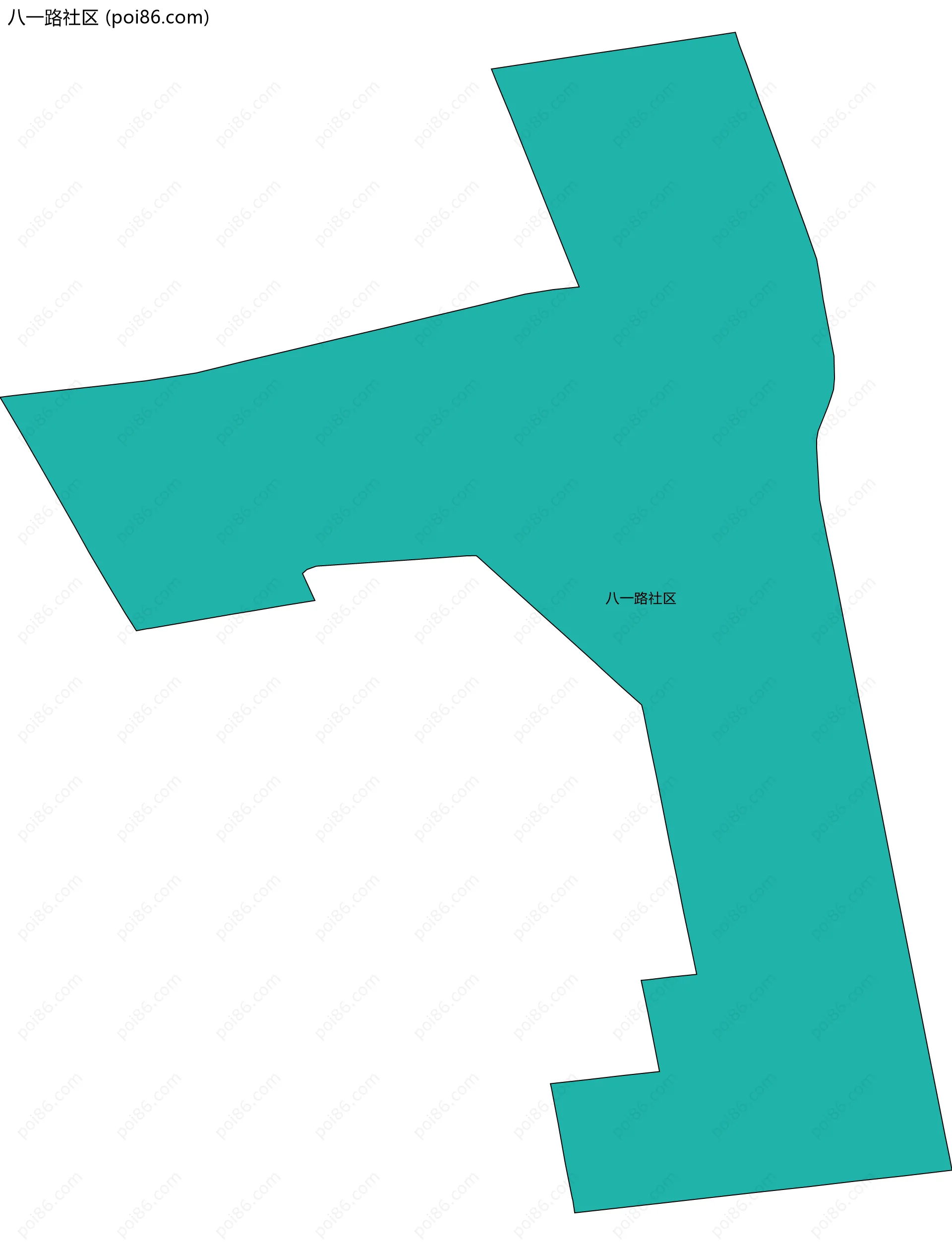 八一路社区边界地图