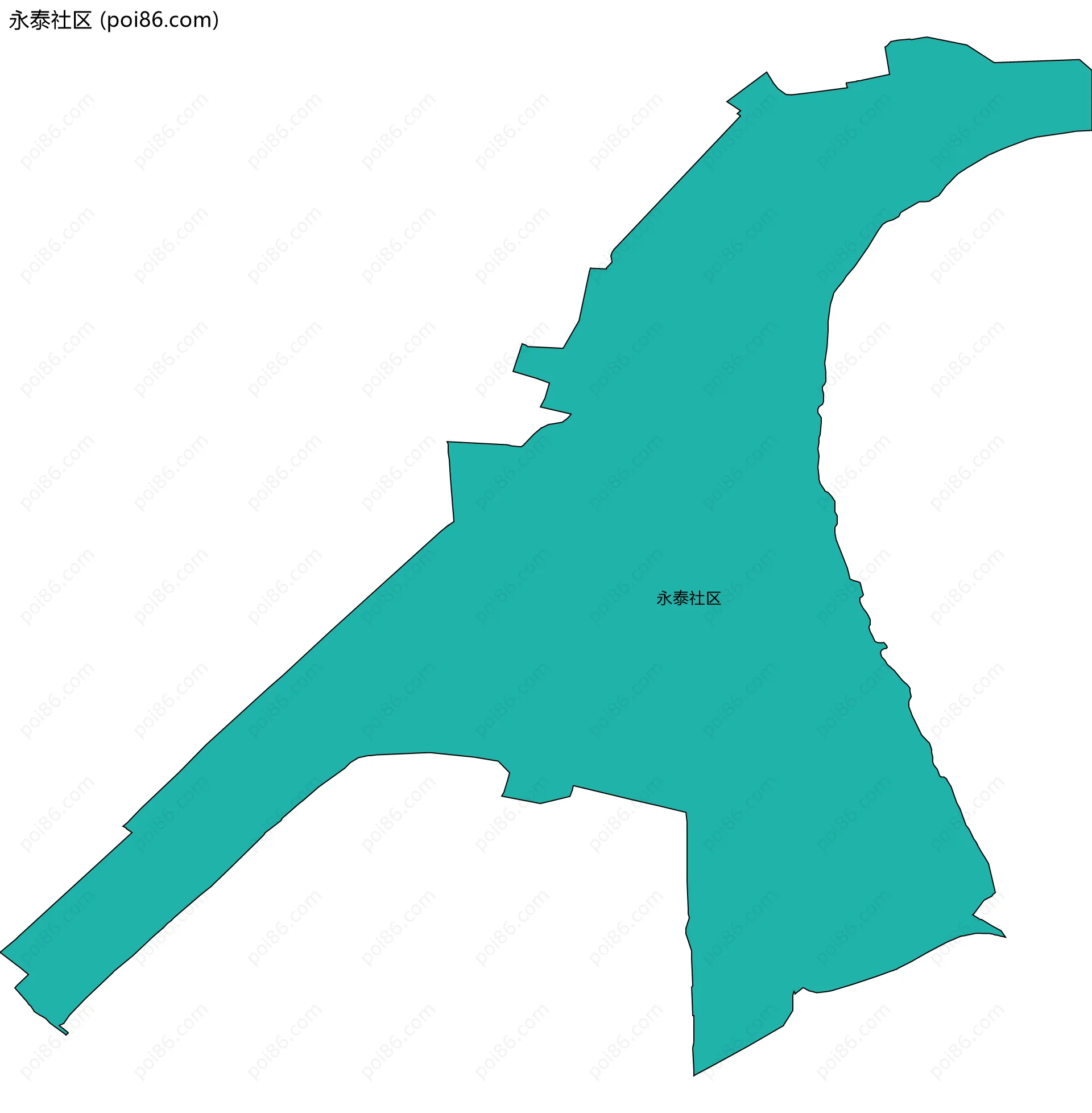 永泰社区边界地图