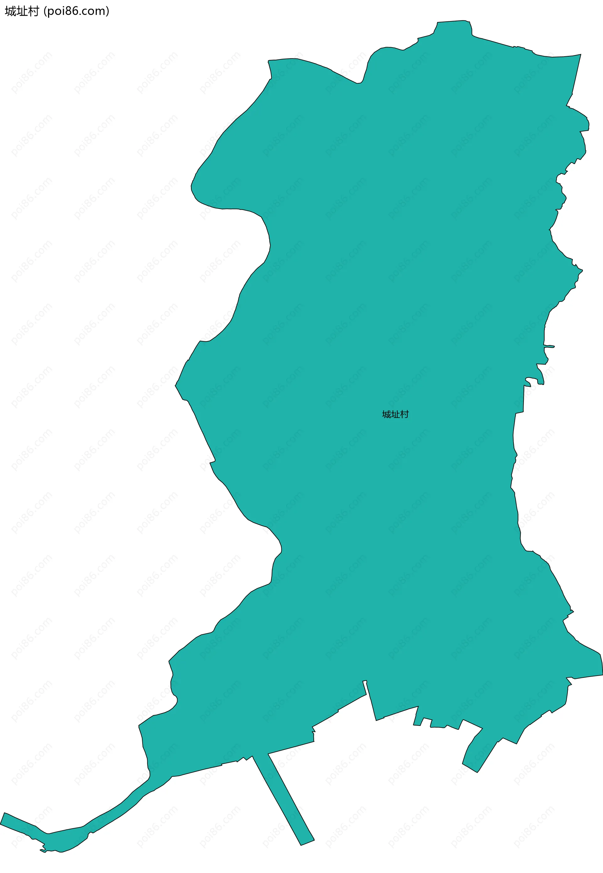 城址村边界地图