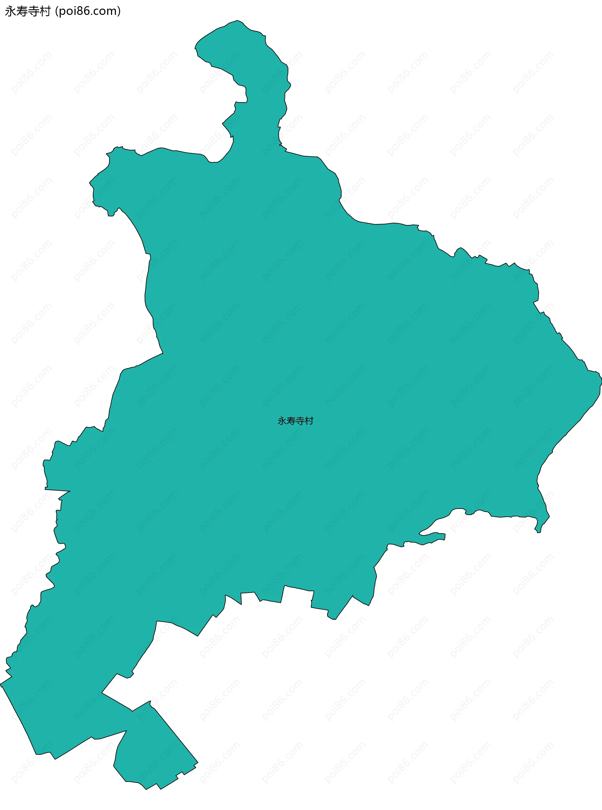 永寿寺村边界地图
