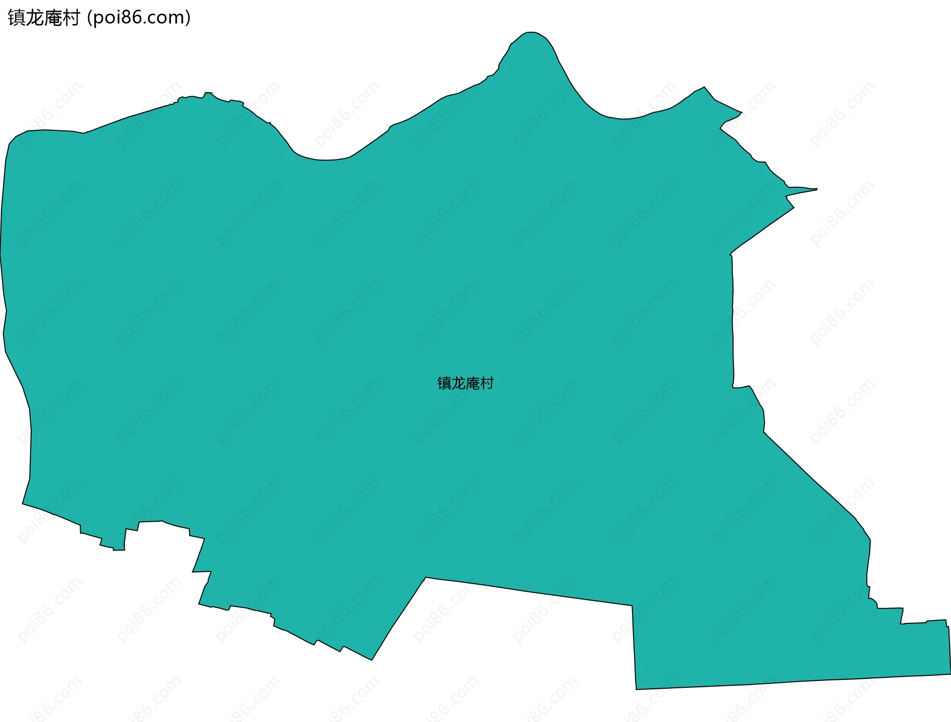 镇龙庵村边界地图