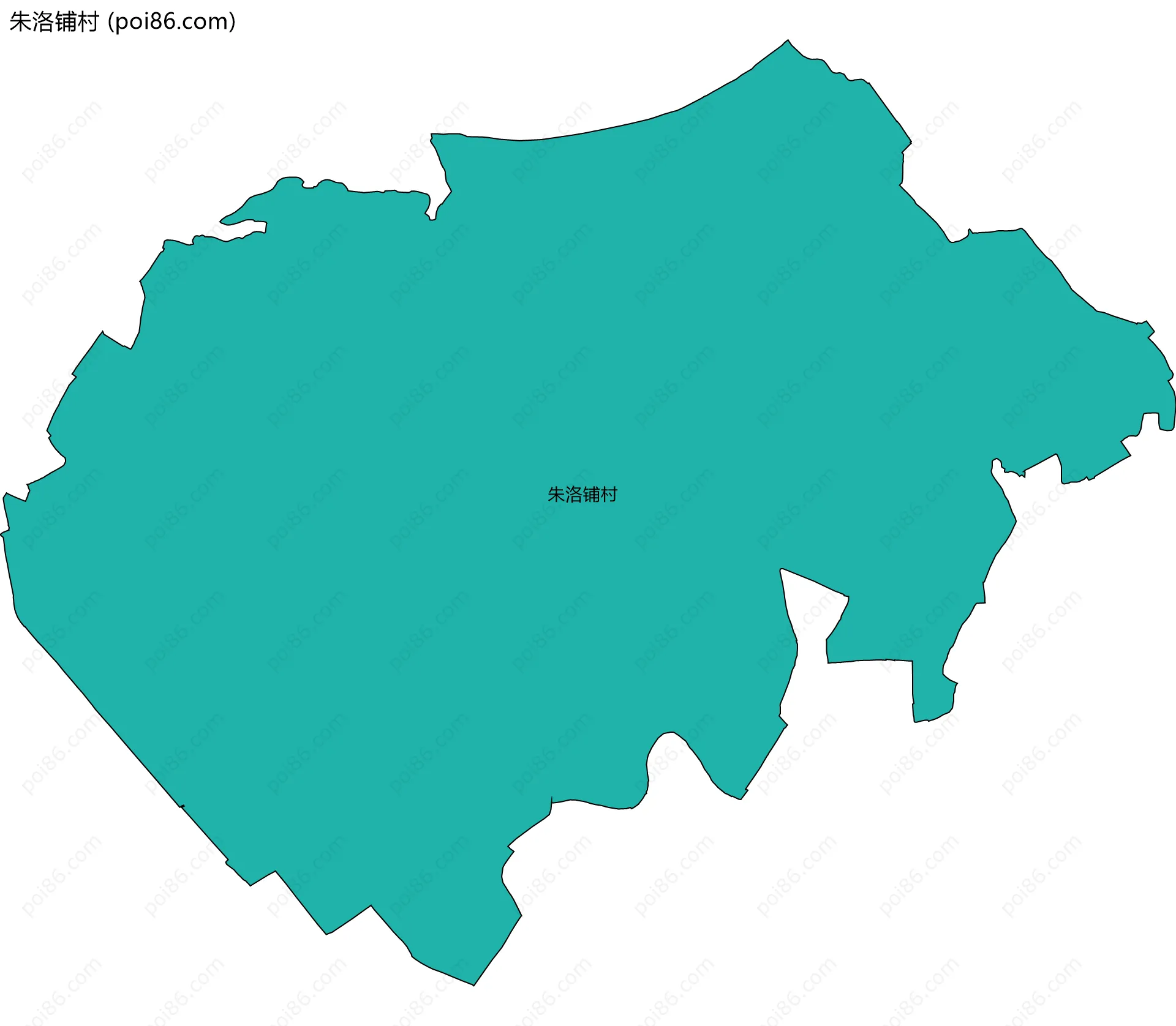 朱洛铺村边界地图