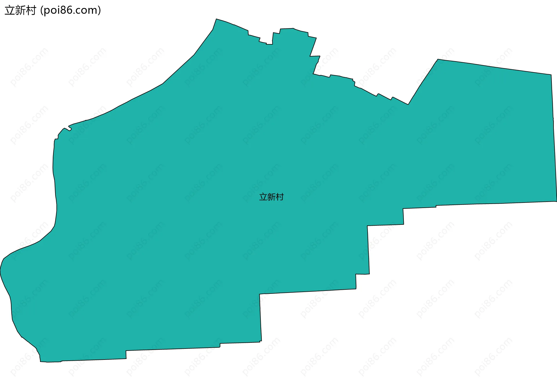 立新村边界地图