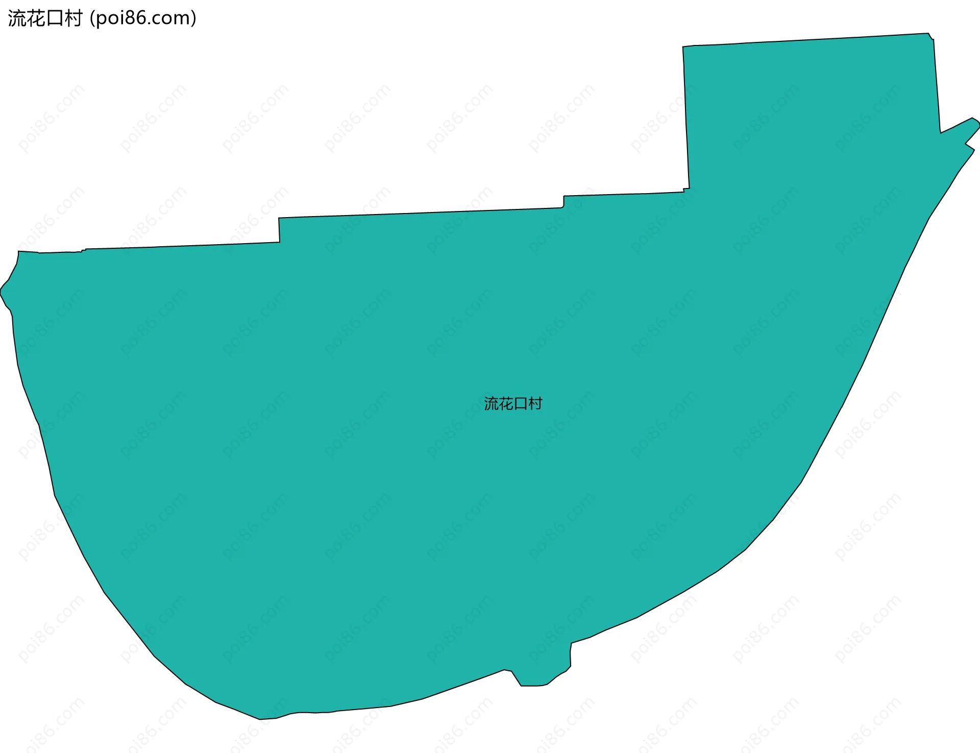 流花口村边界地图