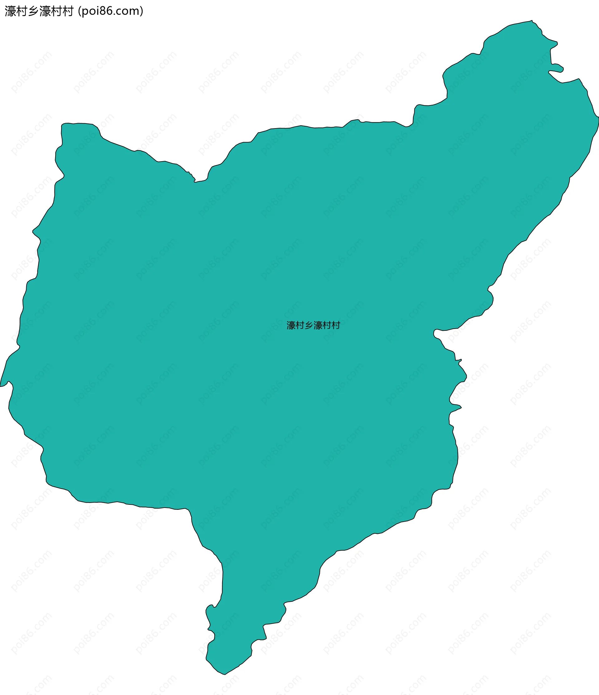 濠村乡濠村村边界地图