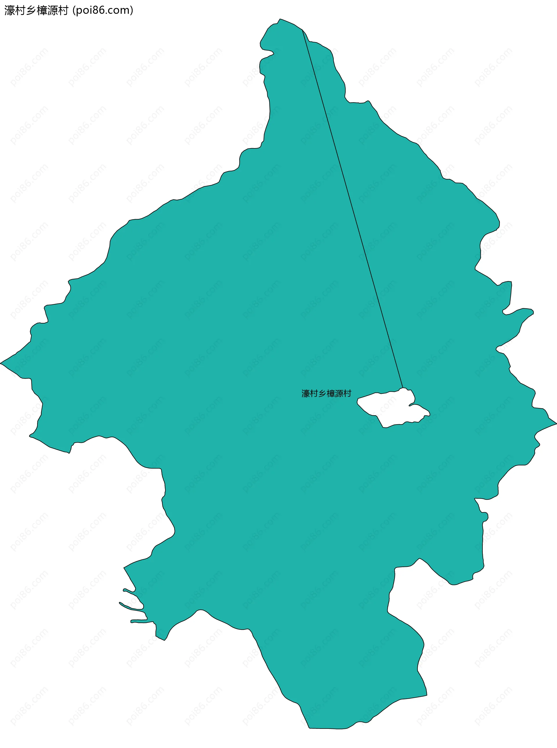 濠村乡樟源村边界地图