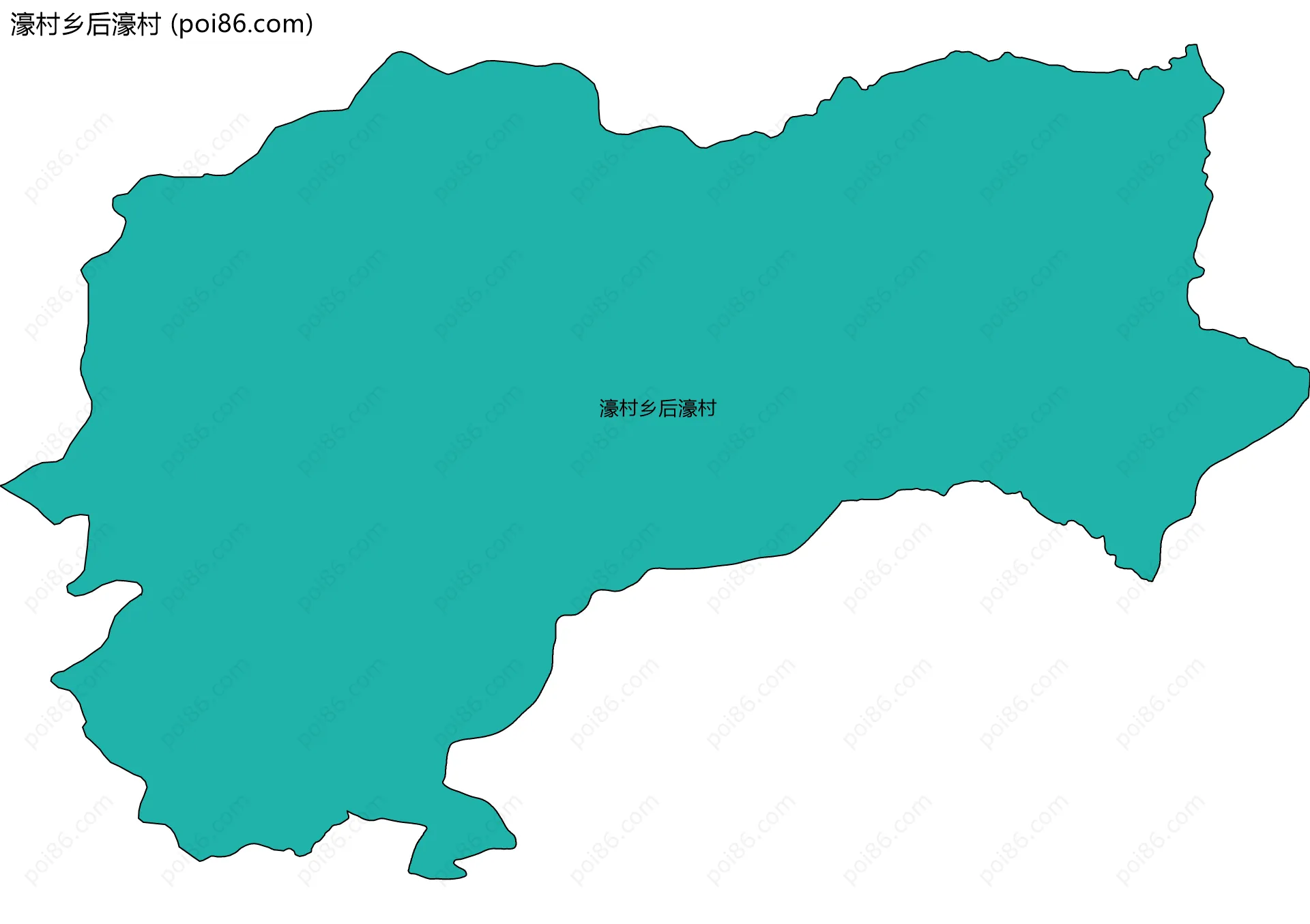 濠村乡后濠村边界地图