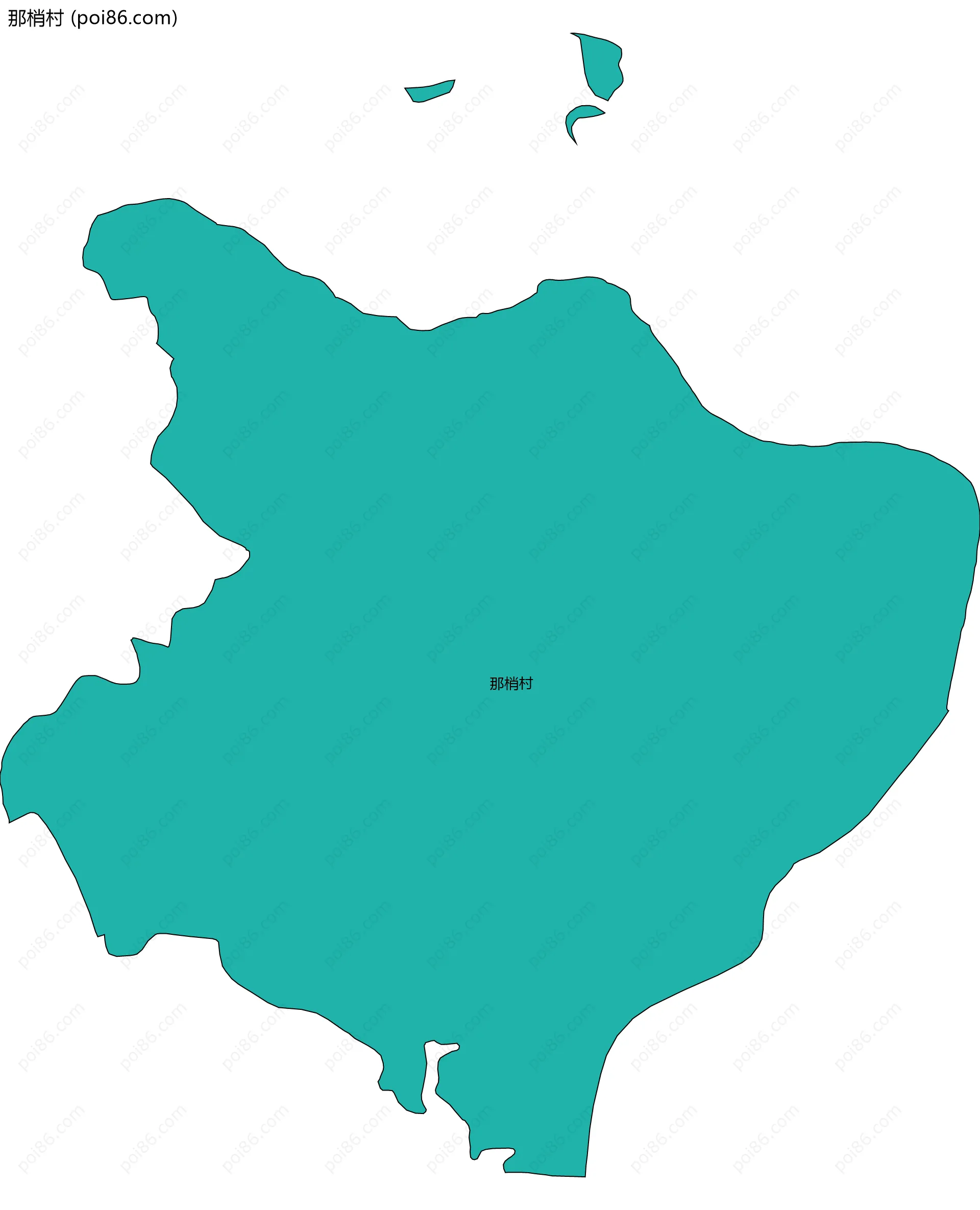 那梢村边界地图