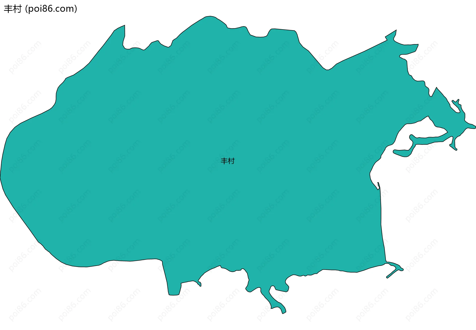 丰村边界地图
