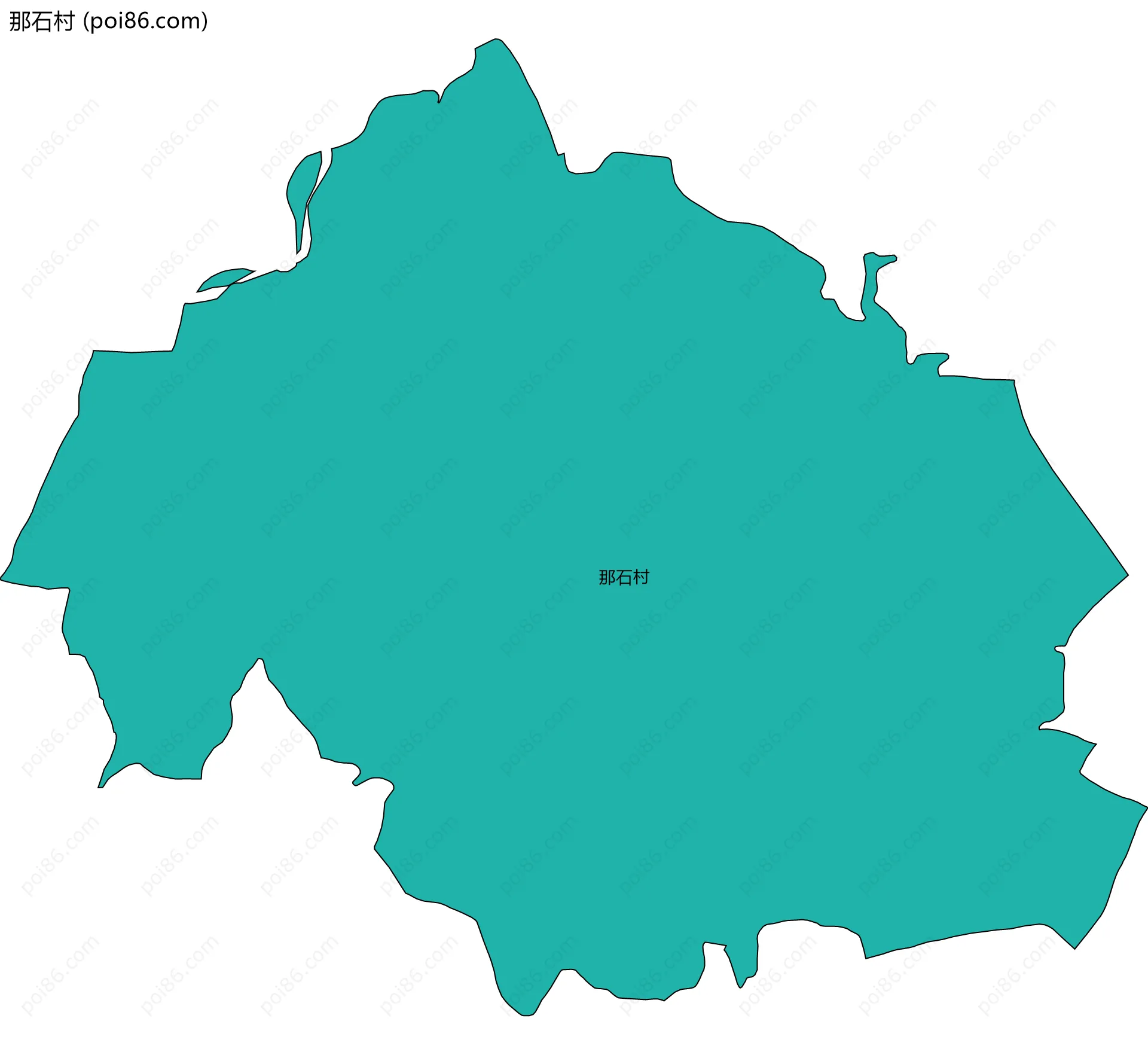 那石村边界地图