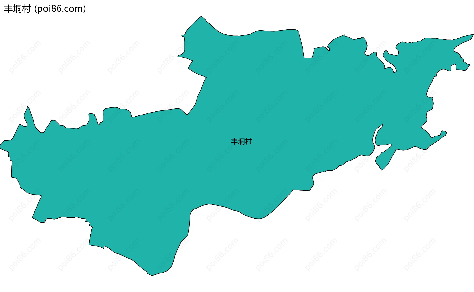 丰垌村边界地图