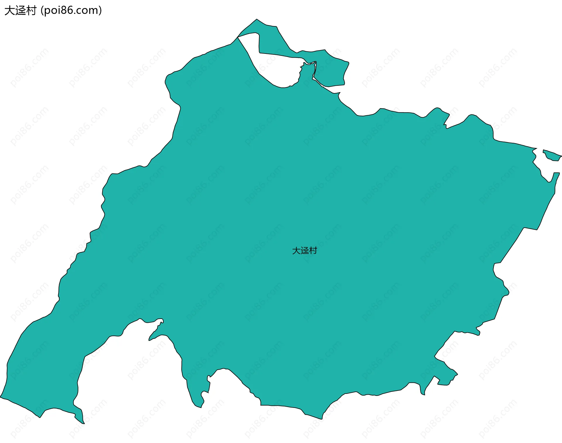 大迳村边界地图