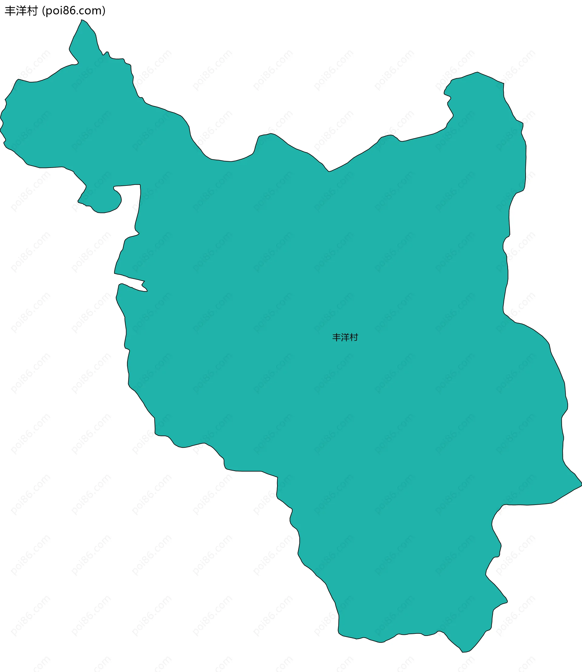 丰洋村边界地图